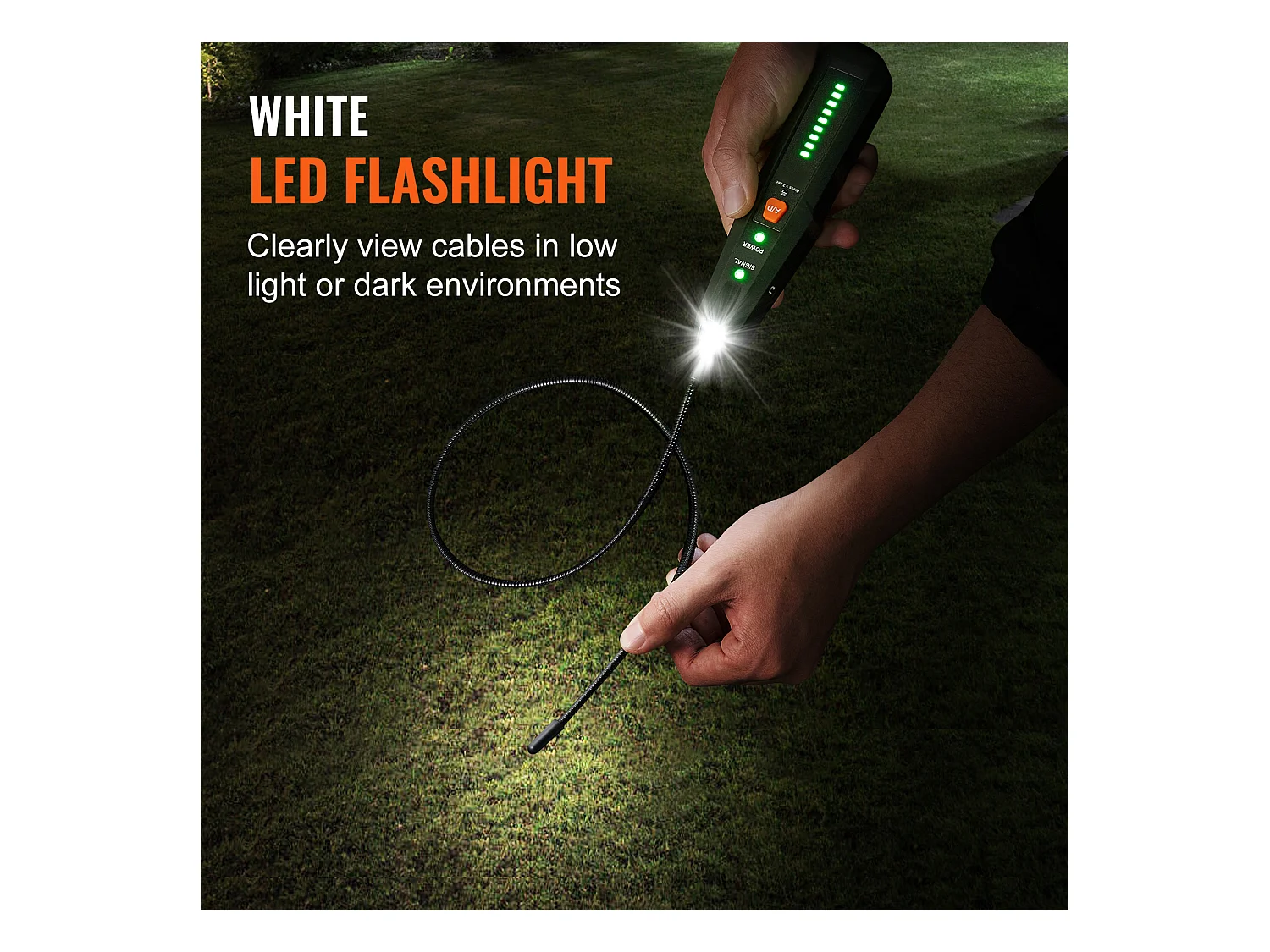 Lokalizator Kabli Podziemnych SucceBuy o Głębokości 2 m, Do Lokalizowania Ukrytych Ogrodzeń