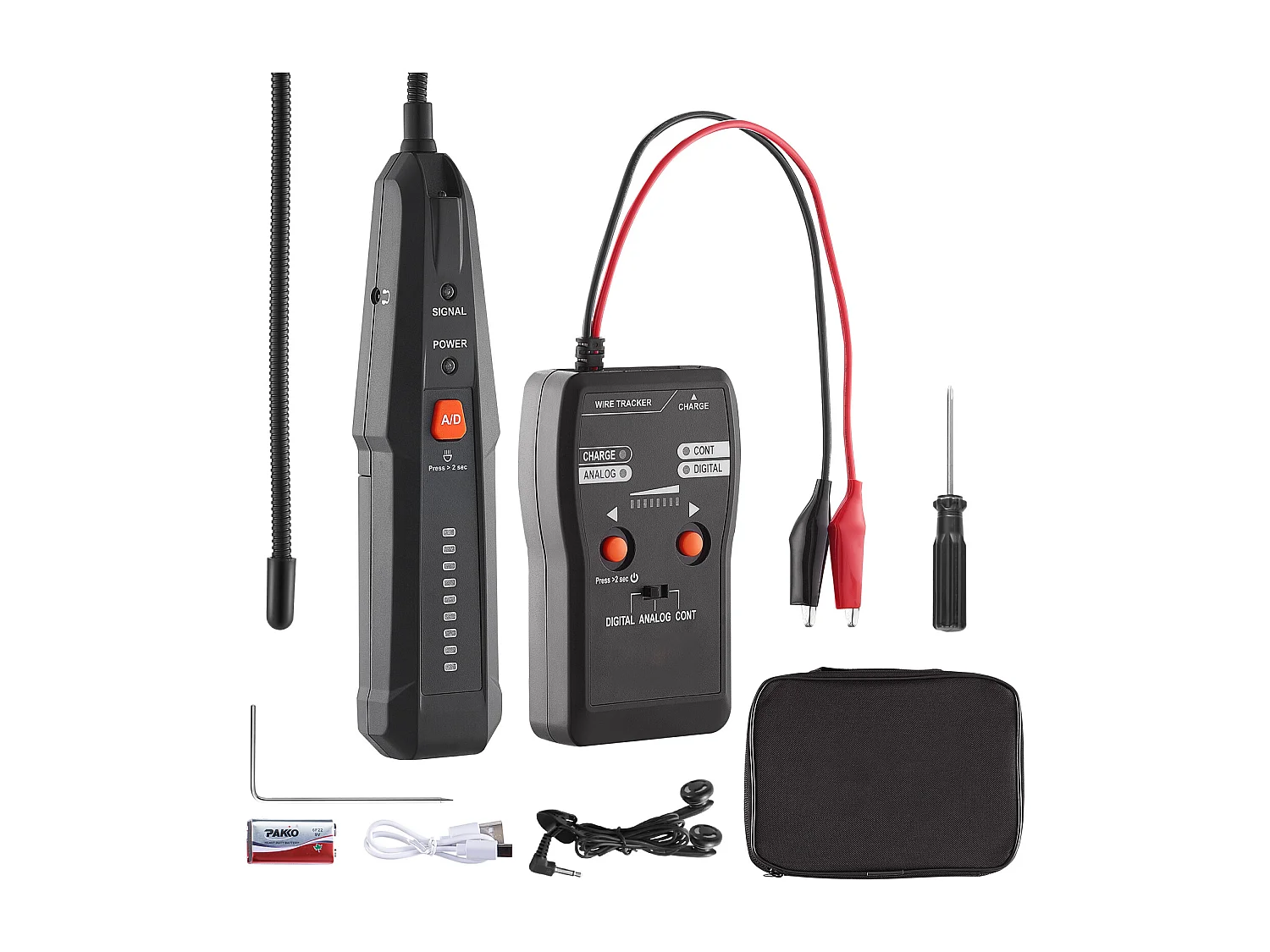 Localisateur de Câbles Souterrains SucceBuy de 2 m de Profondeur, Pour Localiser les Clôtures Cachées