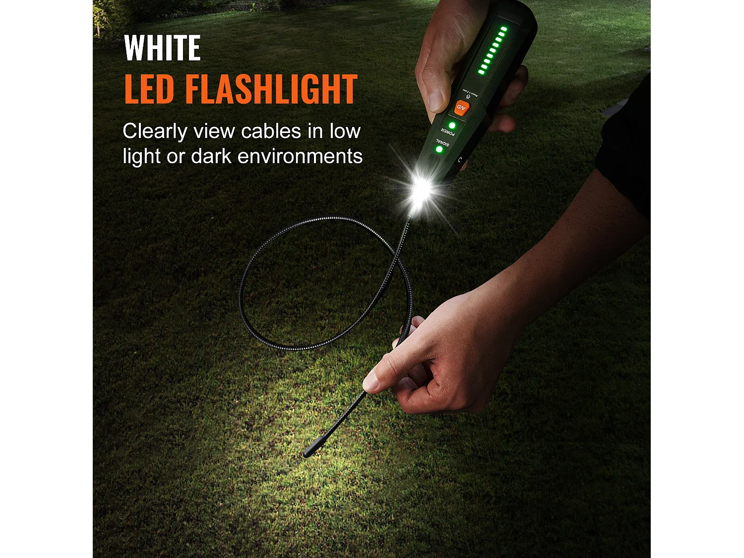 Localisateur de Câbles Souterrains SucceBuy de 2 m de Profondeur, Pour Localiser les Clôtures Cachées