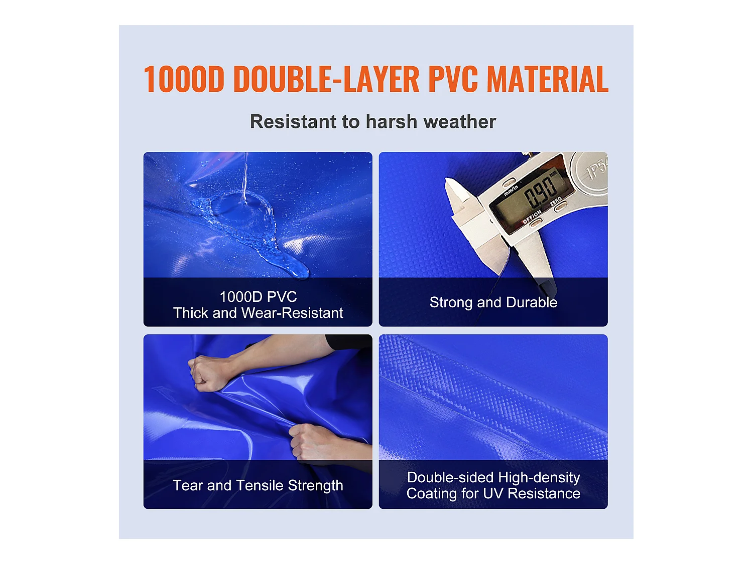 Tragbarer Wassertank SucceBuy 540L, Faltbar aus PVC 1000D, Wassertank für Wohnmobil, Große Kapazität, Tragbar, Brandschutz, Camping