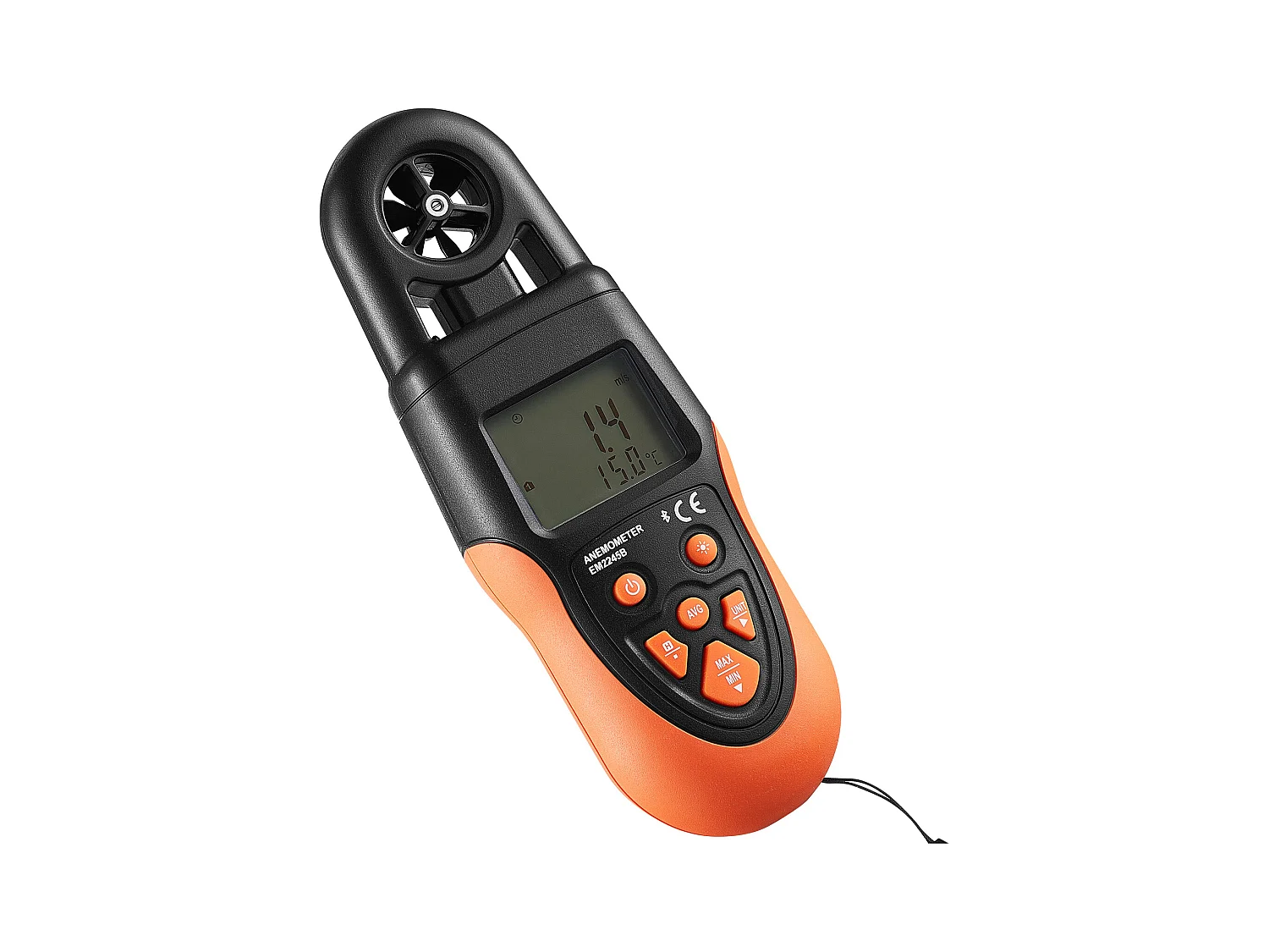 Anémomètre Portable SucceBuy, -10 ℃ à 60 ℃ Mesure Vitesse du Vent, avec Écran LED