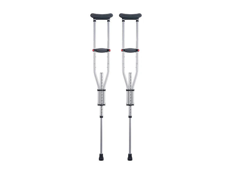 Béquilles Axillaires, SucceBuy Béquilles sous les Bras Béquilles de Marche sous les Bras Réglables en Hauteur à 13 Niveaux