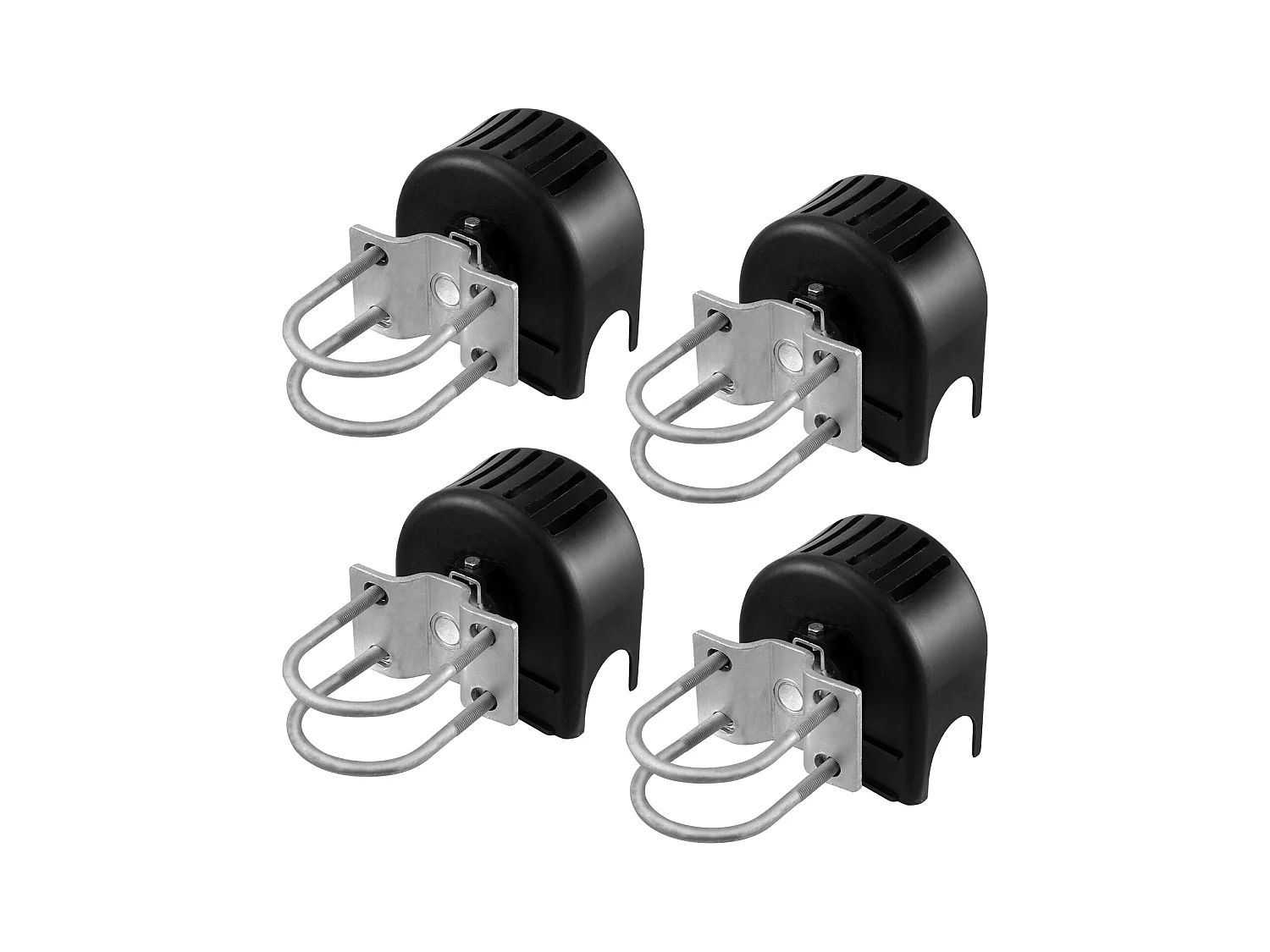 Kit de Portail Coulissant, SucceBuy Kit de Portail Coulissant avec Rainure en U, 4 Roues et Couvercle