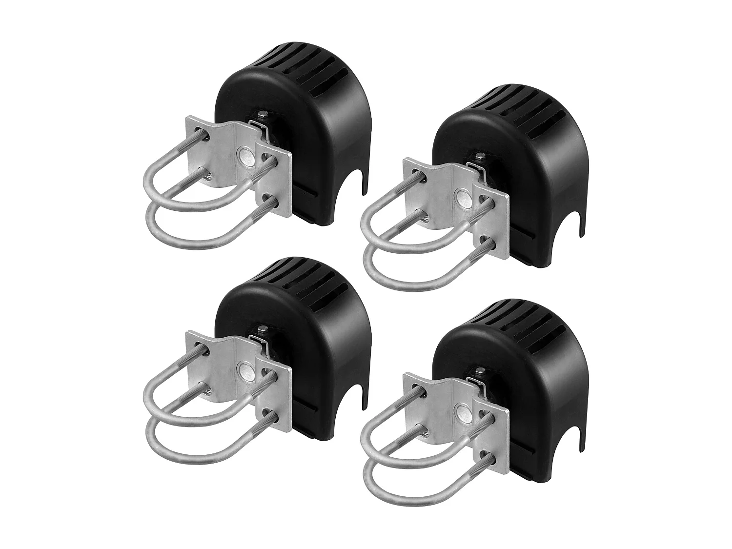 Kit de Portail Coulissant, SucceBuy Kit de Portail Coulissant avec Rainure en U, 4 Roues et Couvercle