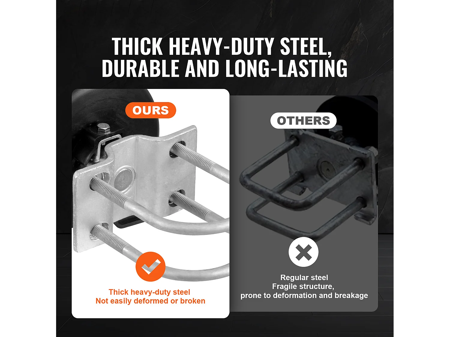 Kit de Portail Coulissant, SucceBuy Kit de Portail Coulissant avec Rainure en U, 4 Roues et Couvercle