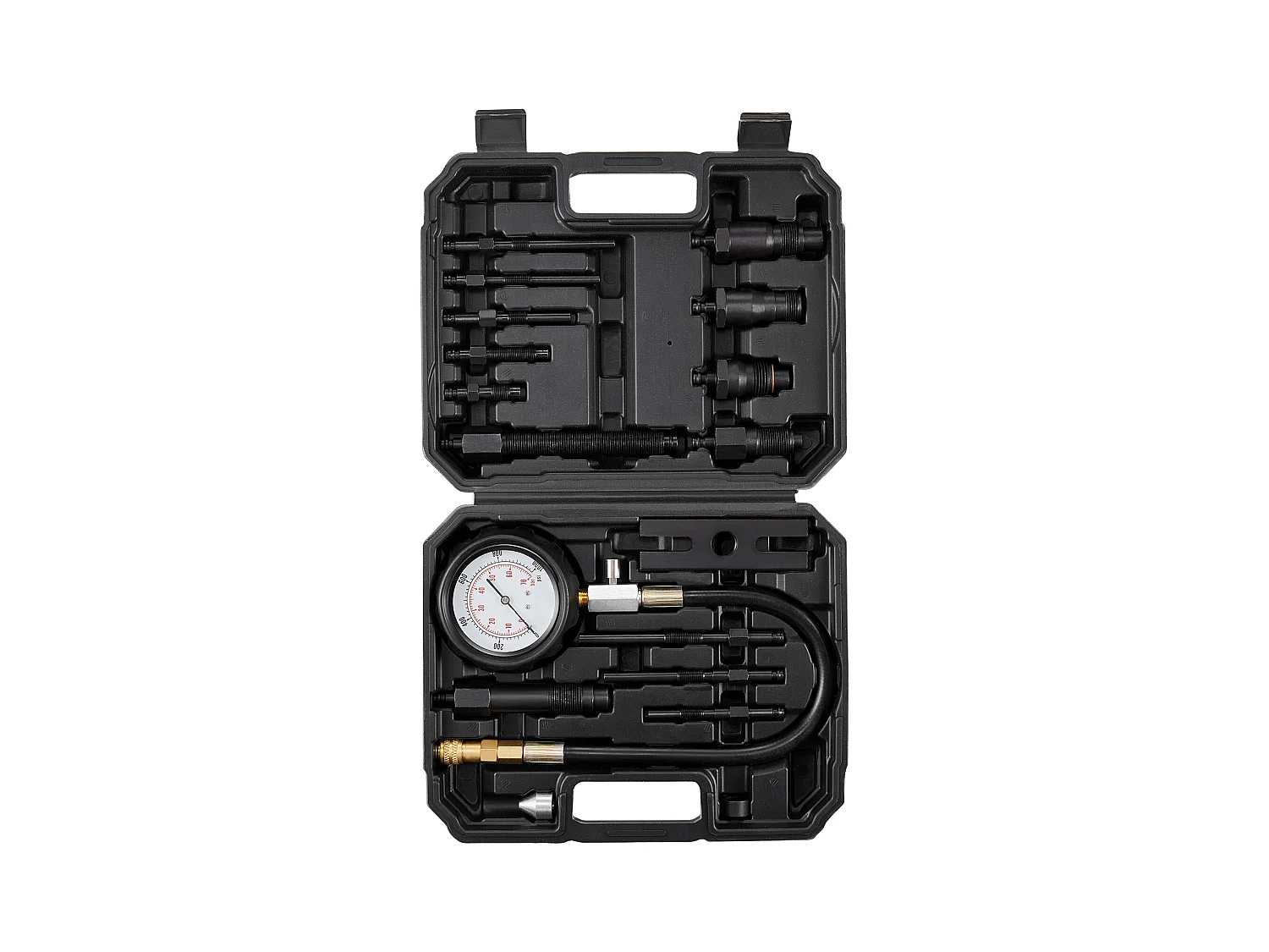 Testeur de Compression, SucceBuy Testeur de Compression de Moteur Diesel, Kit de Test de Pression de Cylindre 18 pièces