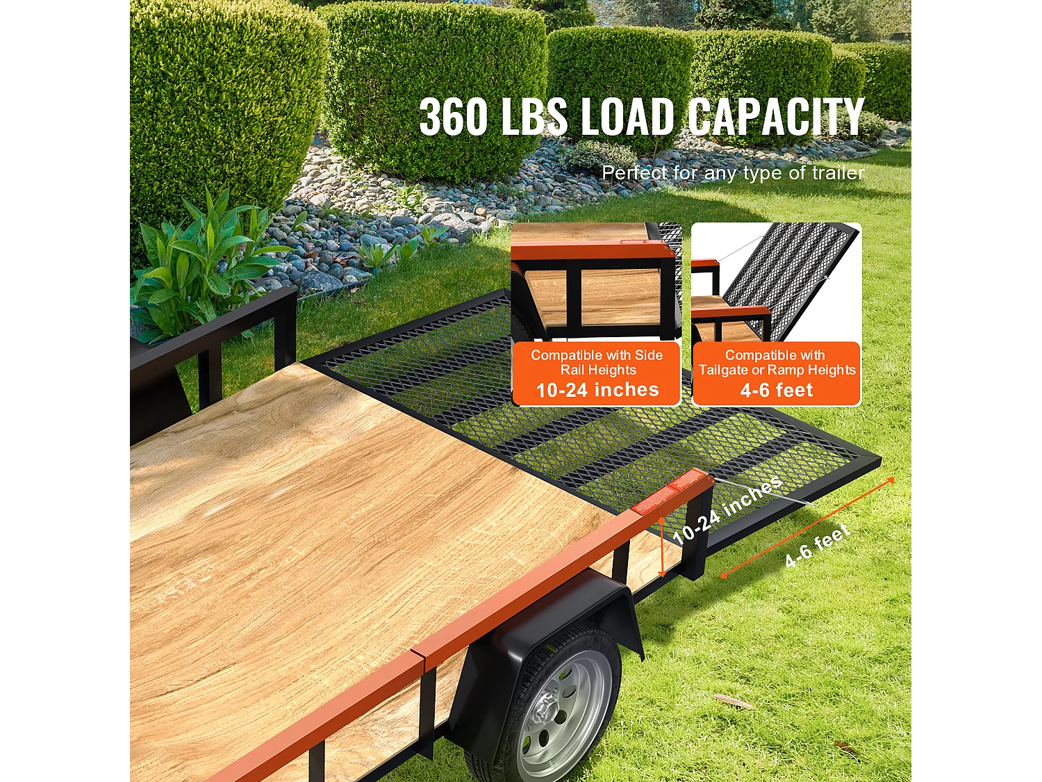 Système d'Assistance, SucceBuy Système d'Assistance au Levage du Hayon, Capacité de 81,65 kg pour Remorque Utilitaire