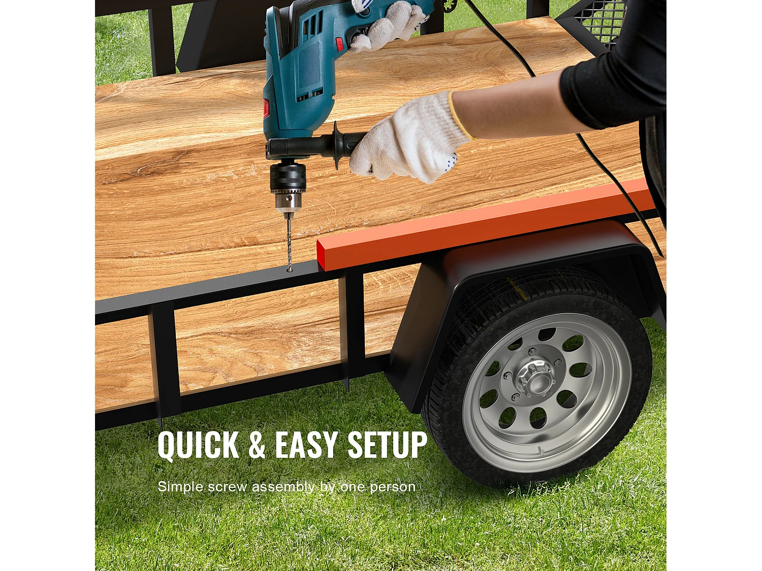 Système d'Assistance, SucceBuy Système d'Assistance au Levage du Hayon, Capacité de 81,65 kg pour Remorque Utilitaire