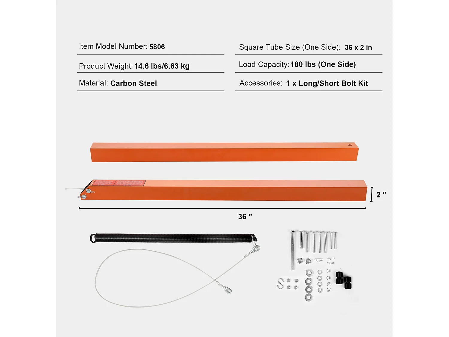 Système d'Assistance, SucceBuy Système d'Assistance au Levage du Hayon, Capacité de 81,65 kg pour Remorque Utilitaire