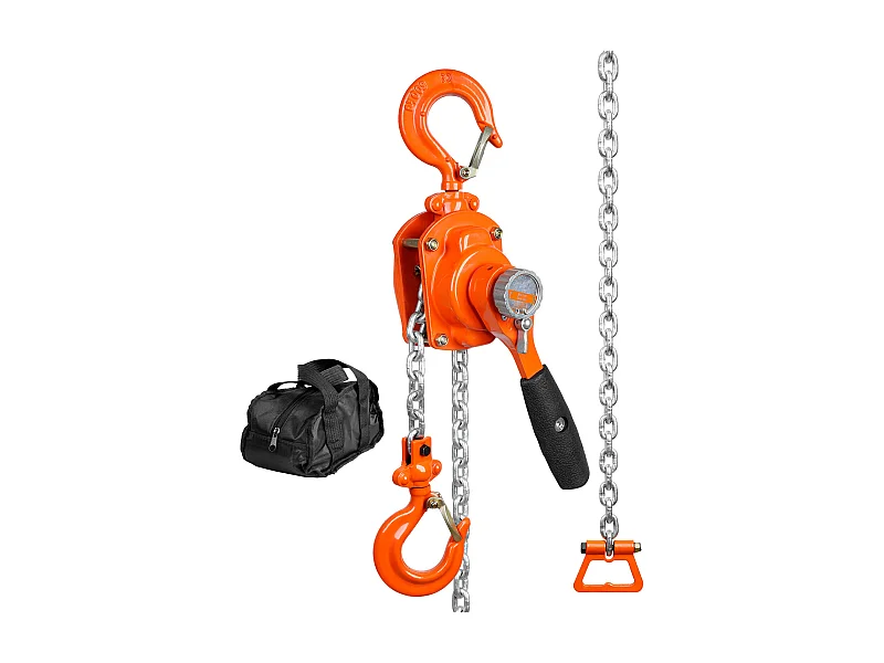 Palan à Chaîne à Levier SucceBuy, Capacité de 499 kg, 304,8 cm, Élévateur à Cliquet G80