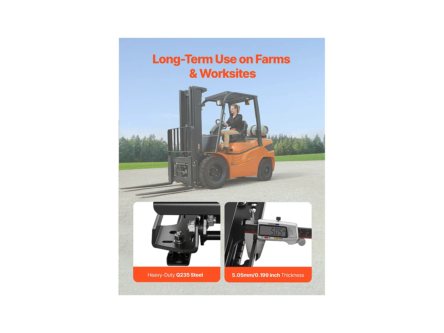 Kit di Sospensione per Sedia Carrello SucceBuy Sollevatore Universale per Trattore con Slitta