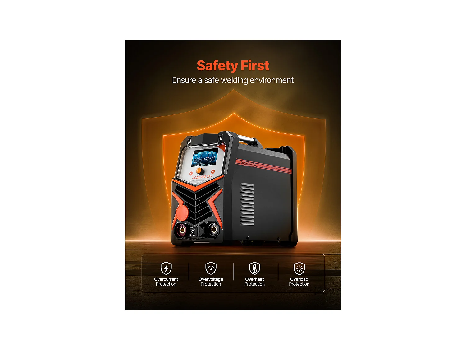 Poste à Souder TIG SucceBuy, 6 en 1 AC/DC Machine Soudage Pulsé Point MMA Onduleur