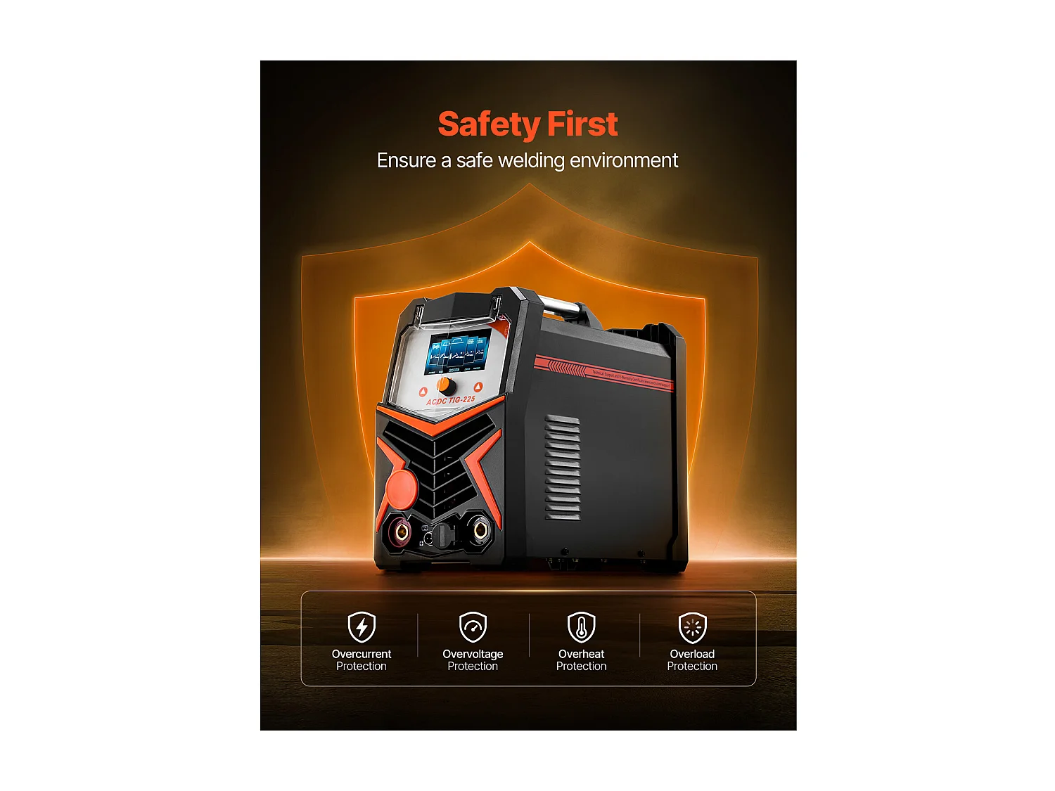 Poste de Soldadura TIG SucceBuy, Máquina 6 en 1 AC/DC de Soldadura Pulsada Punto MMA Inversor