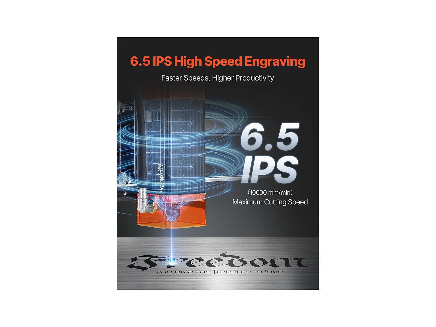 Machine à Graver Laser Graveur Laser SucceBuy 5 W Point Compressé Protection Yeux