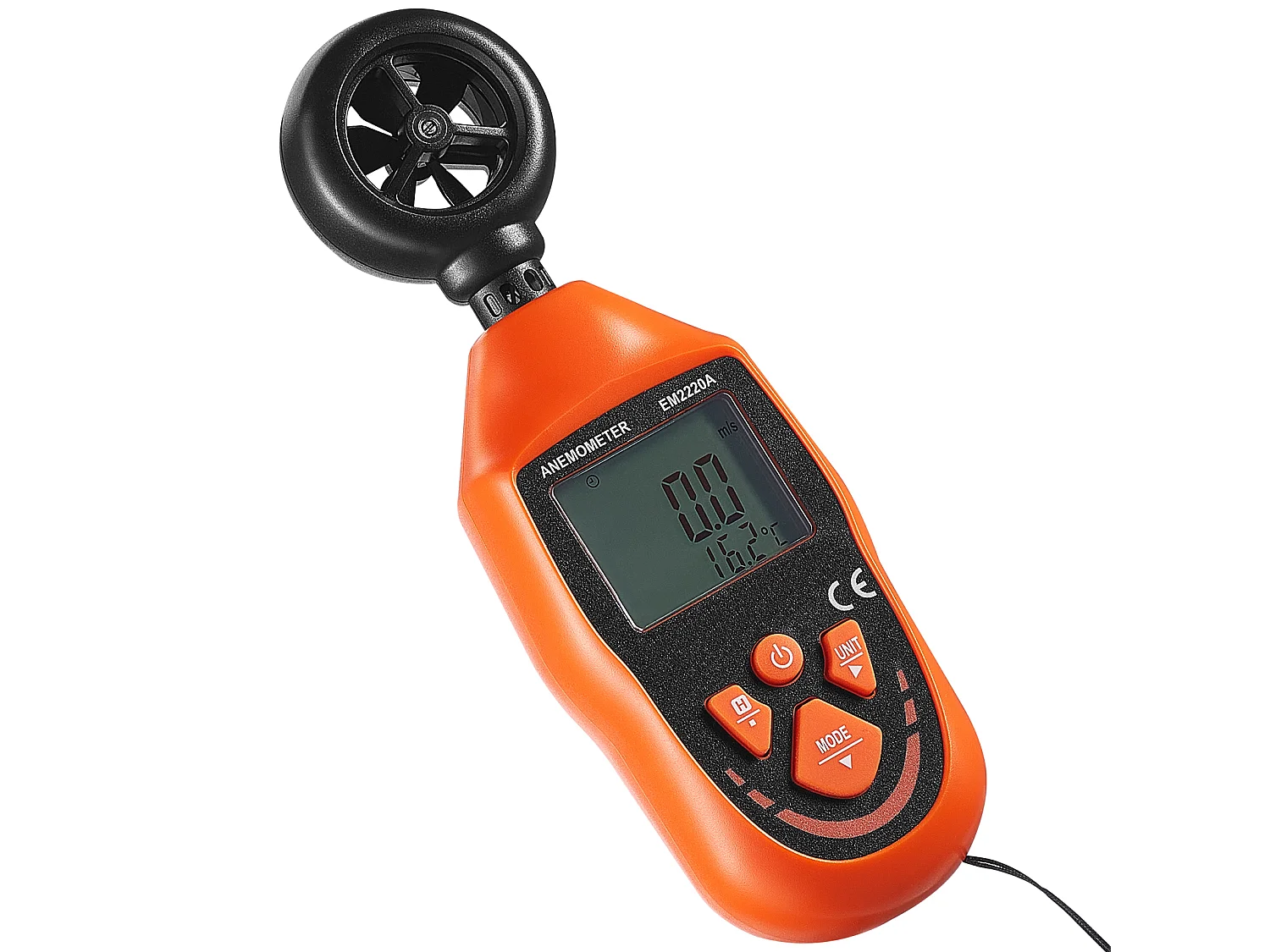 Anémomètre Portable SucceBuy, -10 ℃ à 45 ℃ Mesure Vitesse du Vent, Température du Vent