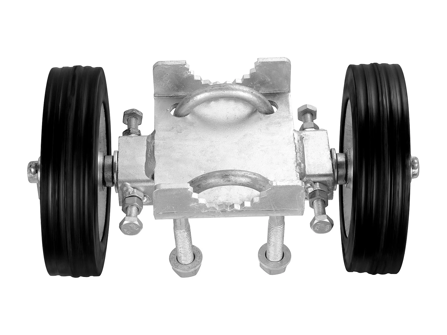 Kit de Portail Coulissant, SucceBuy Ensemble de Portail Coulissant 15,24 cm Réglable, Charge de 272 kg