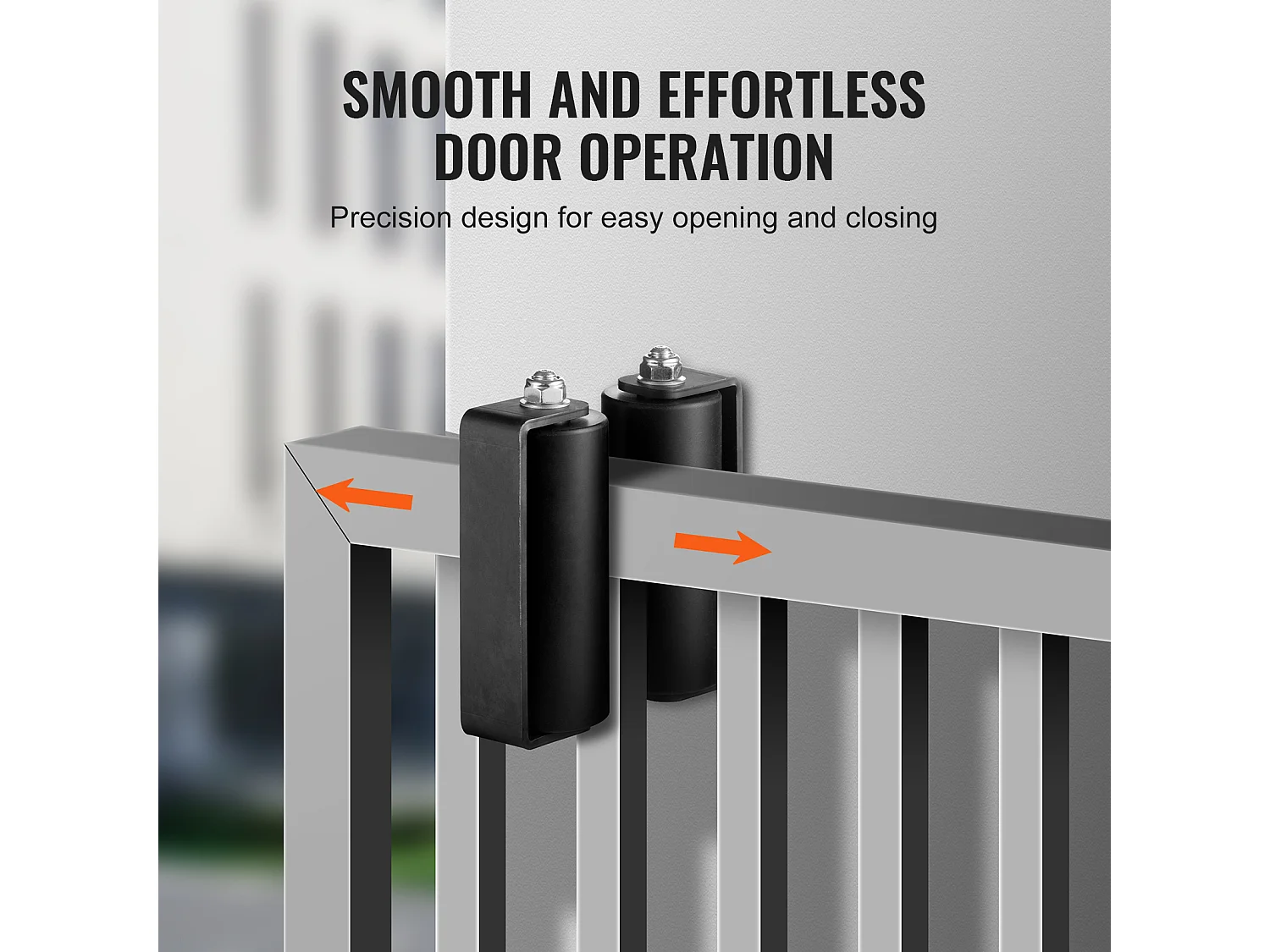 Kit de Portail Coulissant, SucceBuy Kit de Portail Coulissant 15,24 cm, Matériel Roulant, Support de Type C pour Rails Connect