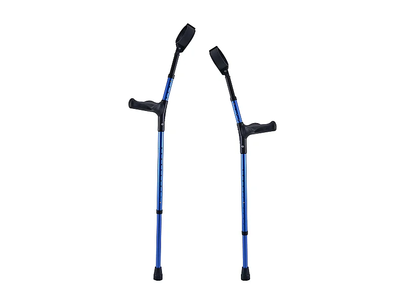 Stampelle Ascellari, SucceBuy Stampelle per Avambraccio Stampelle per Camminare in Alluminio con Altezza e Maniglie Regolabili