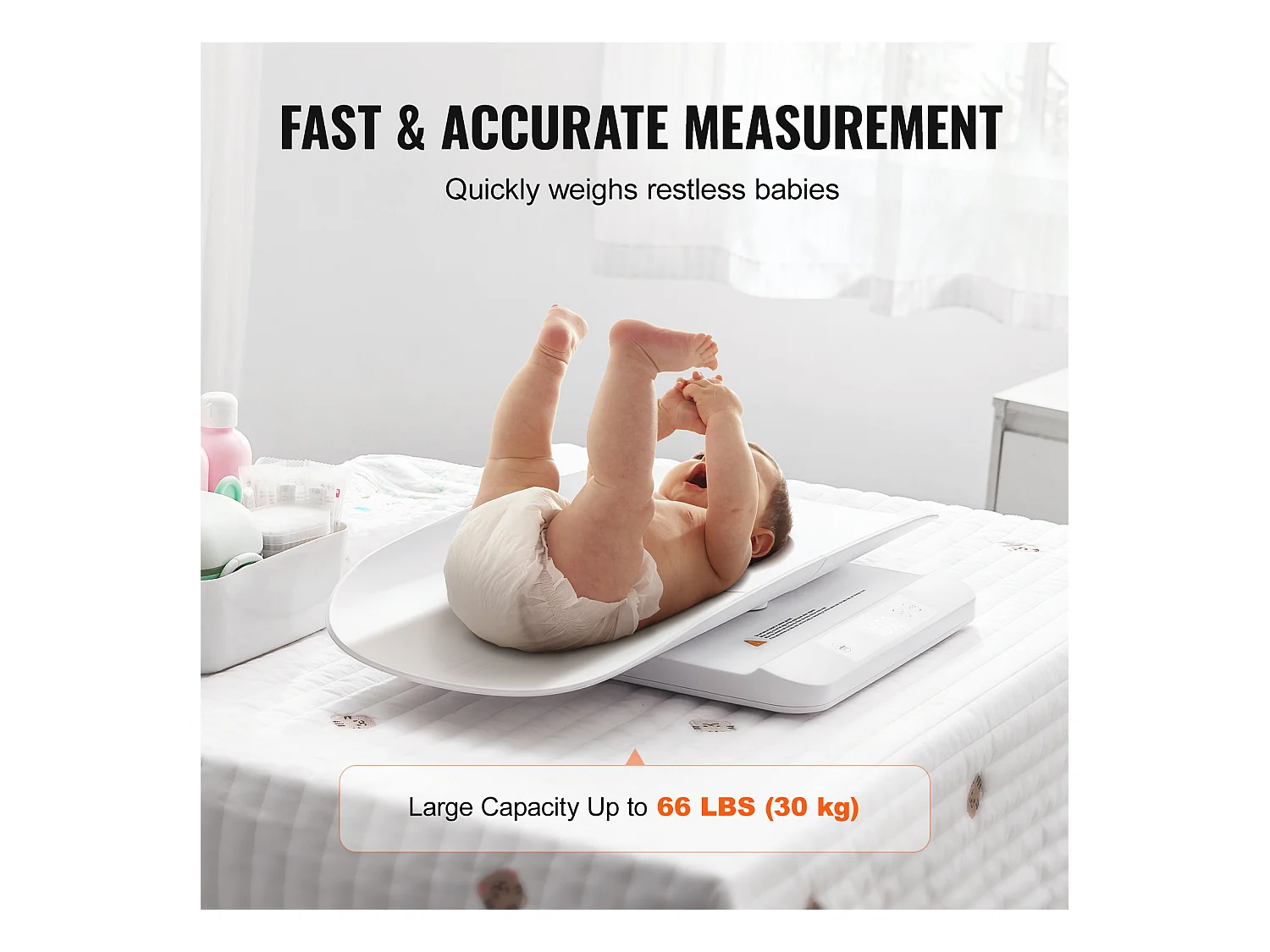 Pèse-bébé Balance SucceBuy, Numérique Fonction de Maintien et de Tare 5 Unités 30 kg