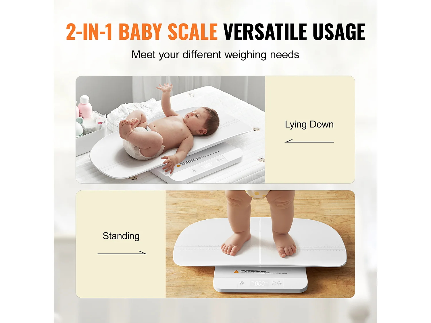 Pèse-bébé Balance SucceBuy, Numérique Fonction de Maintien et de Tare 5 Unités 30 kg