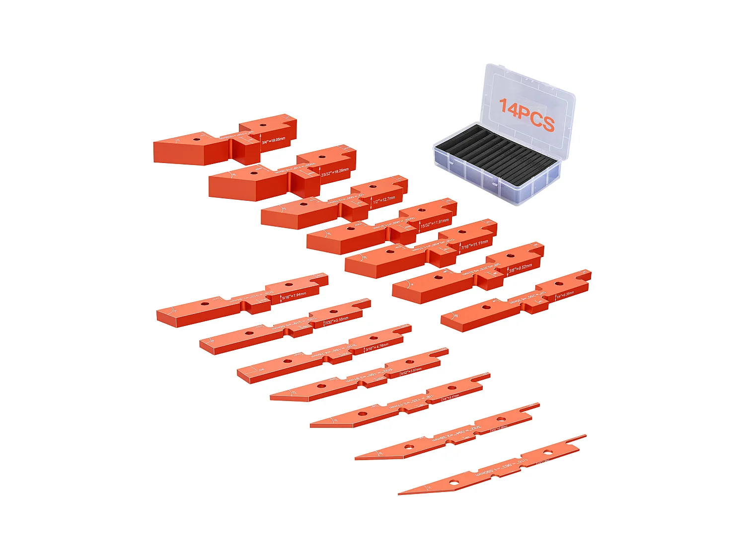 Blocs de Configuration, SucceBuy Barres de Configuration de Table de Routeur, 14 Blocs de Configuration de Précision en Aluminium, Jauge de Hauteur