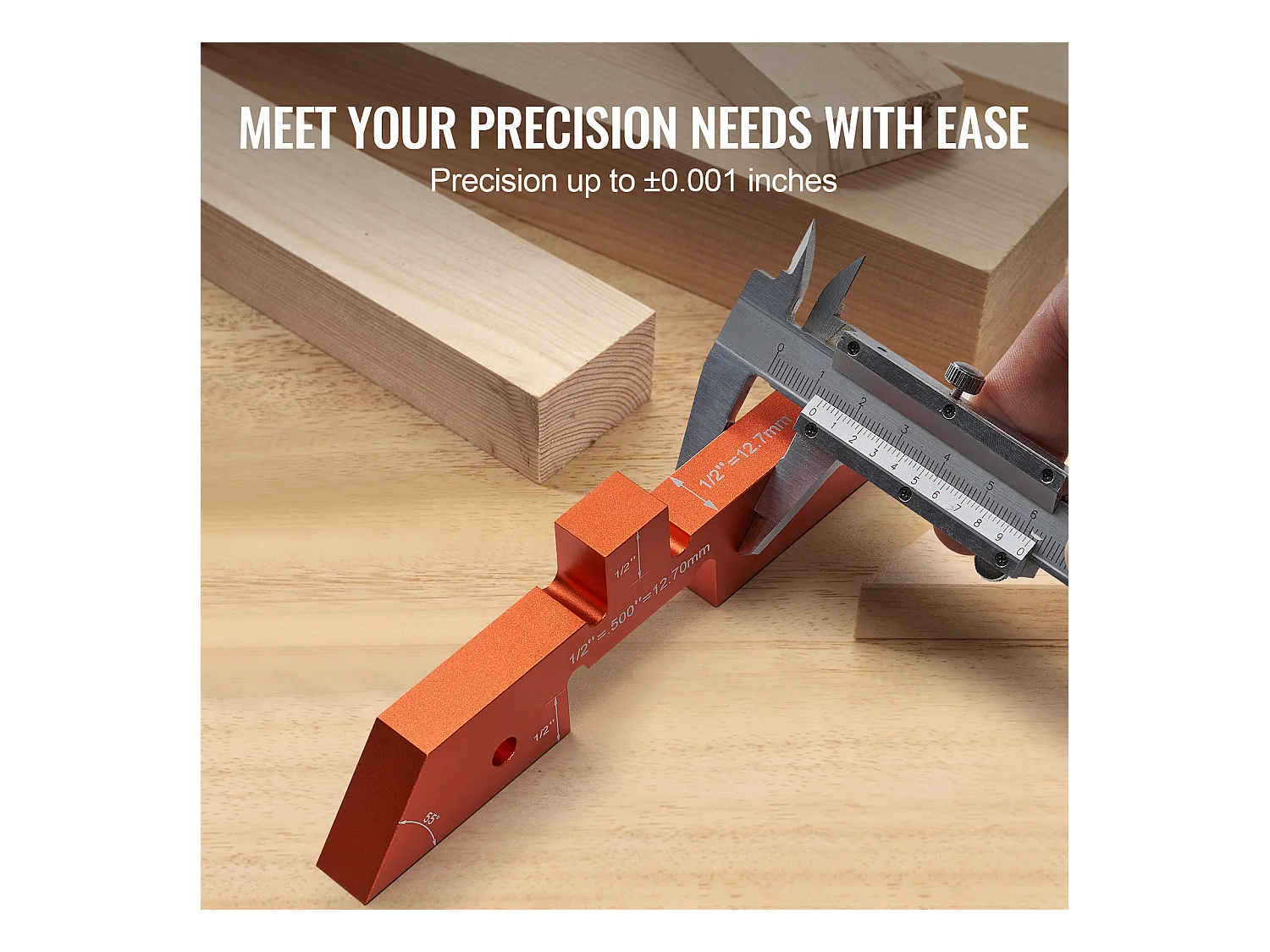 Blocs de Configuration, SucceBuy Barres de Configuration de Table de Routeur, 14 Blocs de Configuration de Précision en Aluminium, Jauge de Hauteur