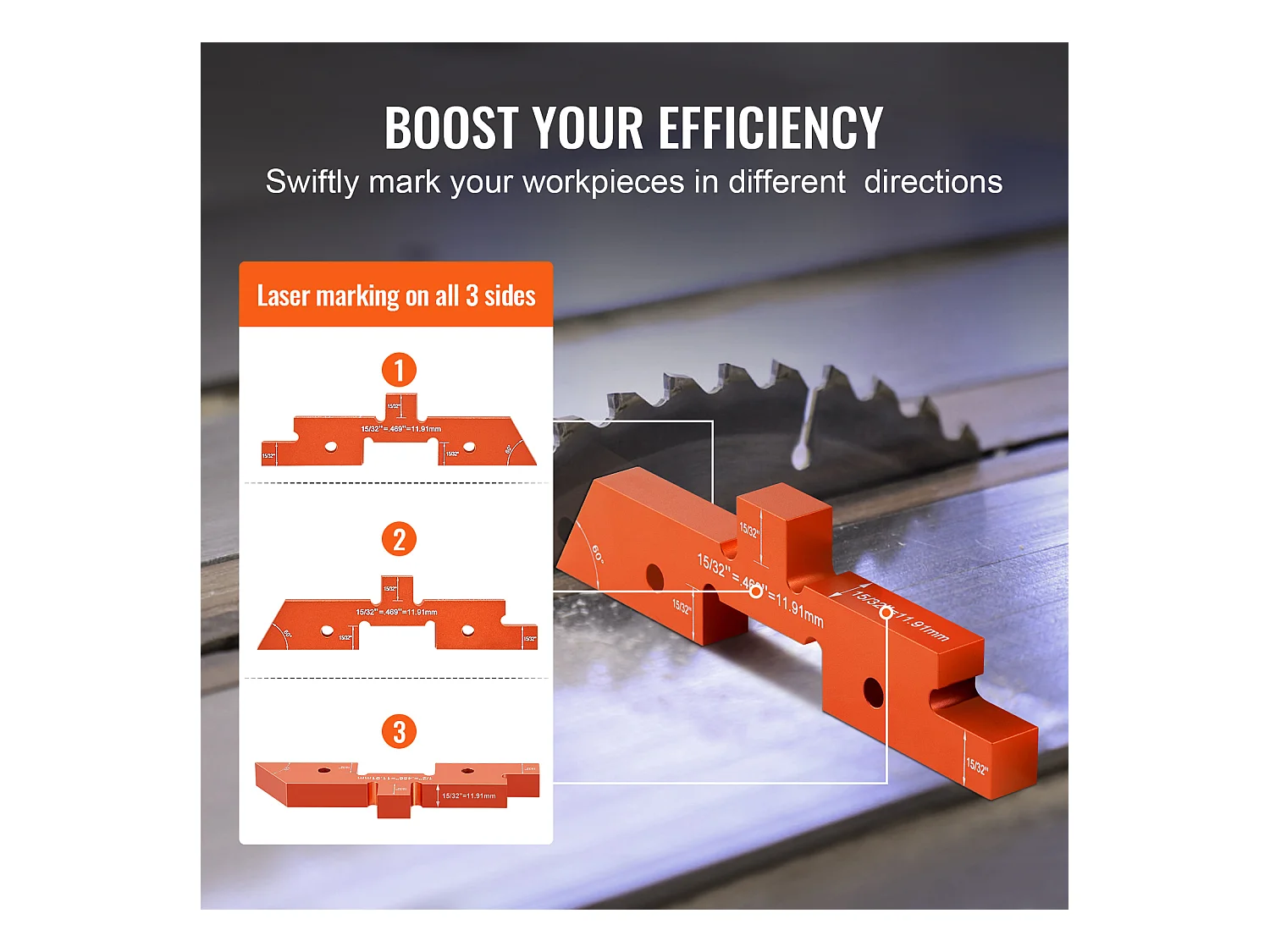 Blocs de Configuration, SucceBuy Barres de Configuration de Table de Routeur, 14 Blocs de Configuration de Précision en Aluminium, Jauge de Hauteur