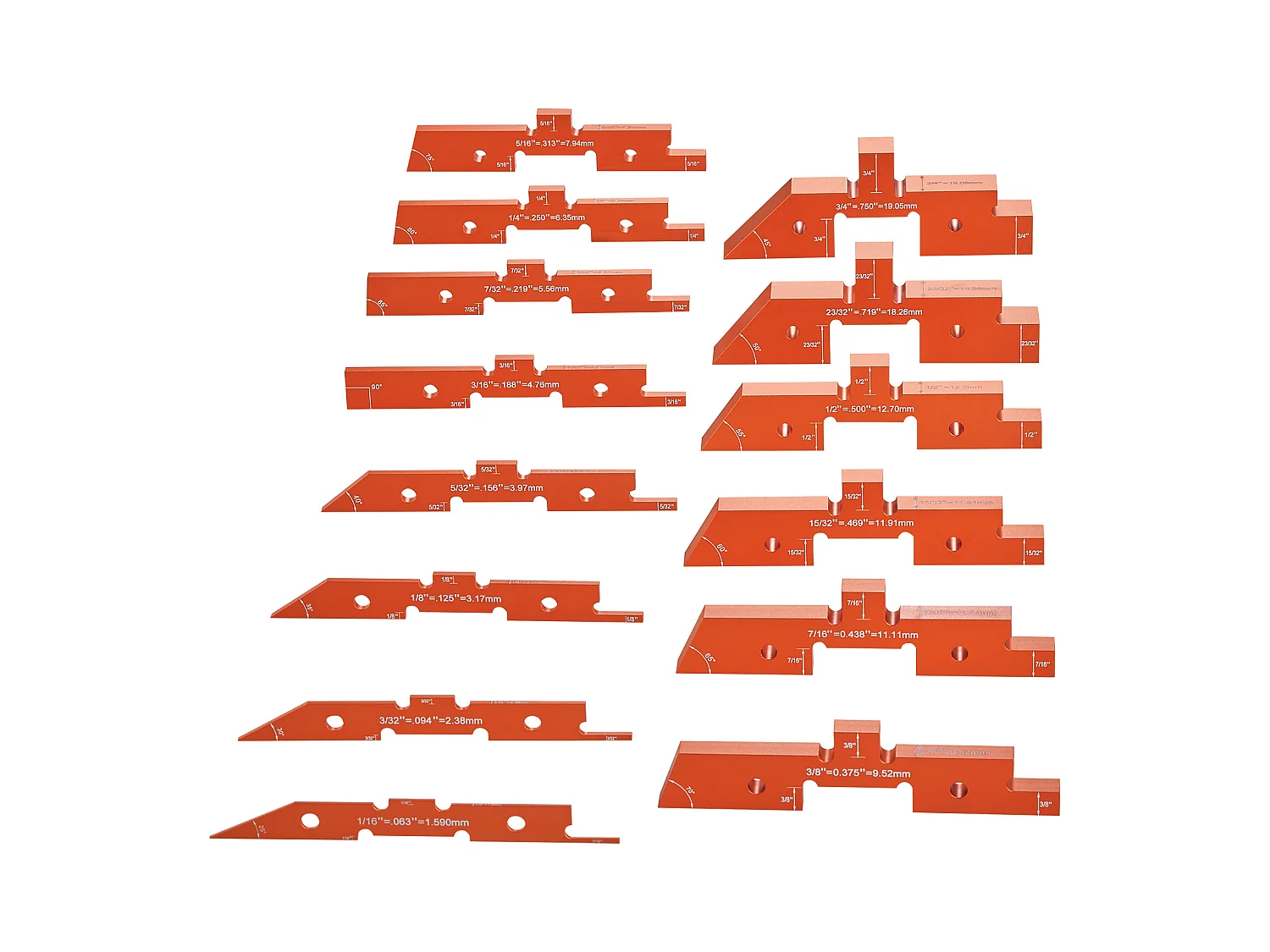 Blocs de Configuration, SucceBuy Barres de Configuration de Table de Routeur, 14 Blocs de Configuration de Précision en Aluminium, Jauge de Hauteur