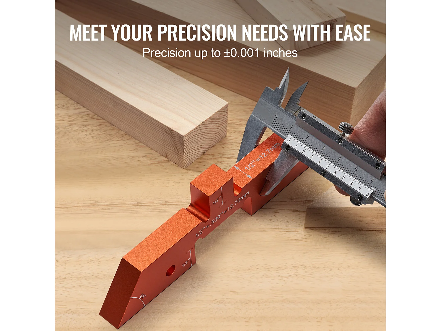 Blocs de Configuration, SucceBuy Barres de Configuration de Table de Routeur, 14 Blocs de Configuration de Précision en Aluminium, Jauge de Hauteur