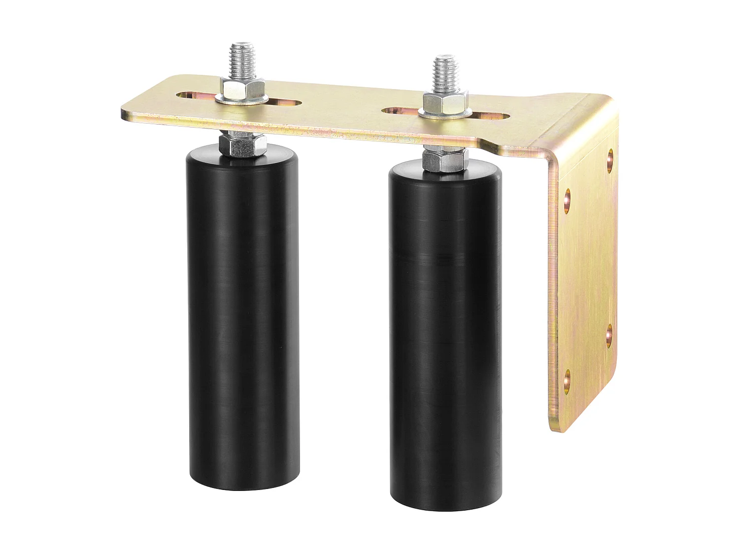 Kit de Portail Coulissant, SucceBuy Kit de Portail Coulissant, Quincaillerie Roulante de 15,24 cm avec Support en L, Réglable