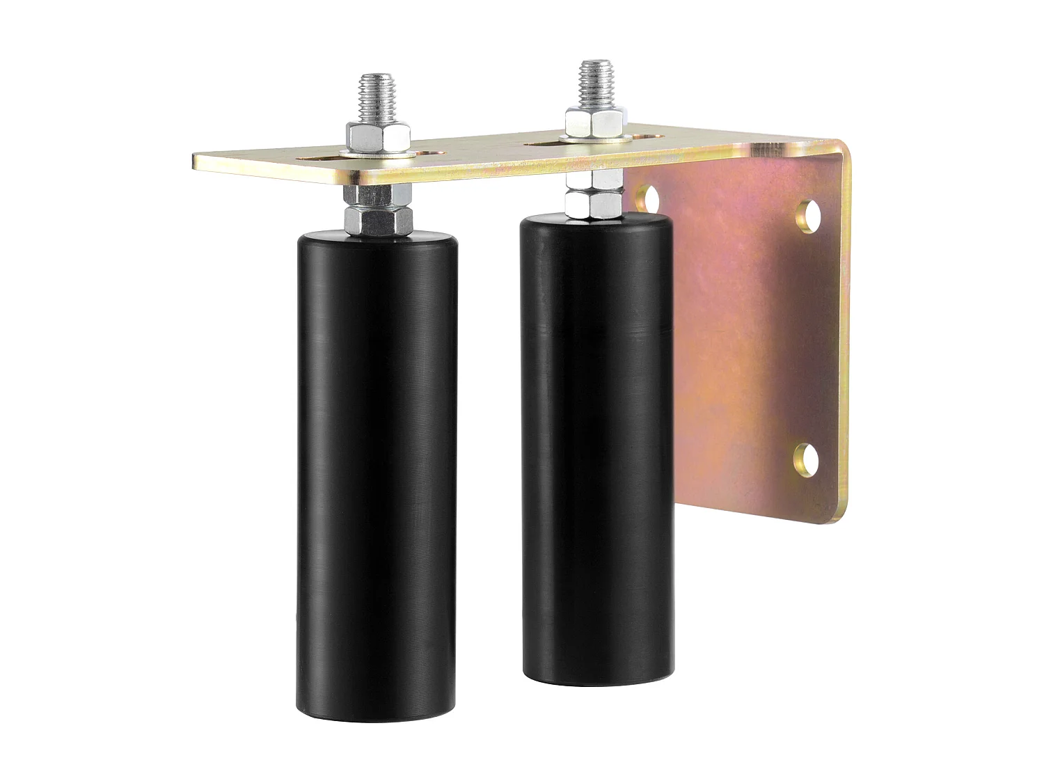 Kit de Portail Coulissant, SucceBuy Kit de Portail Coulissant, Quincaillerie Roulante de 15,24 cm avec Support en L, Réglable