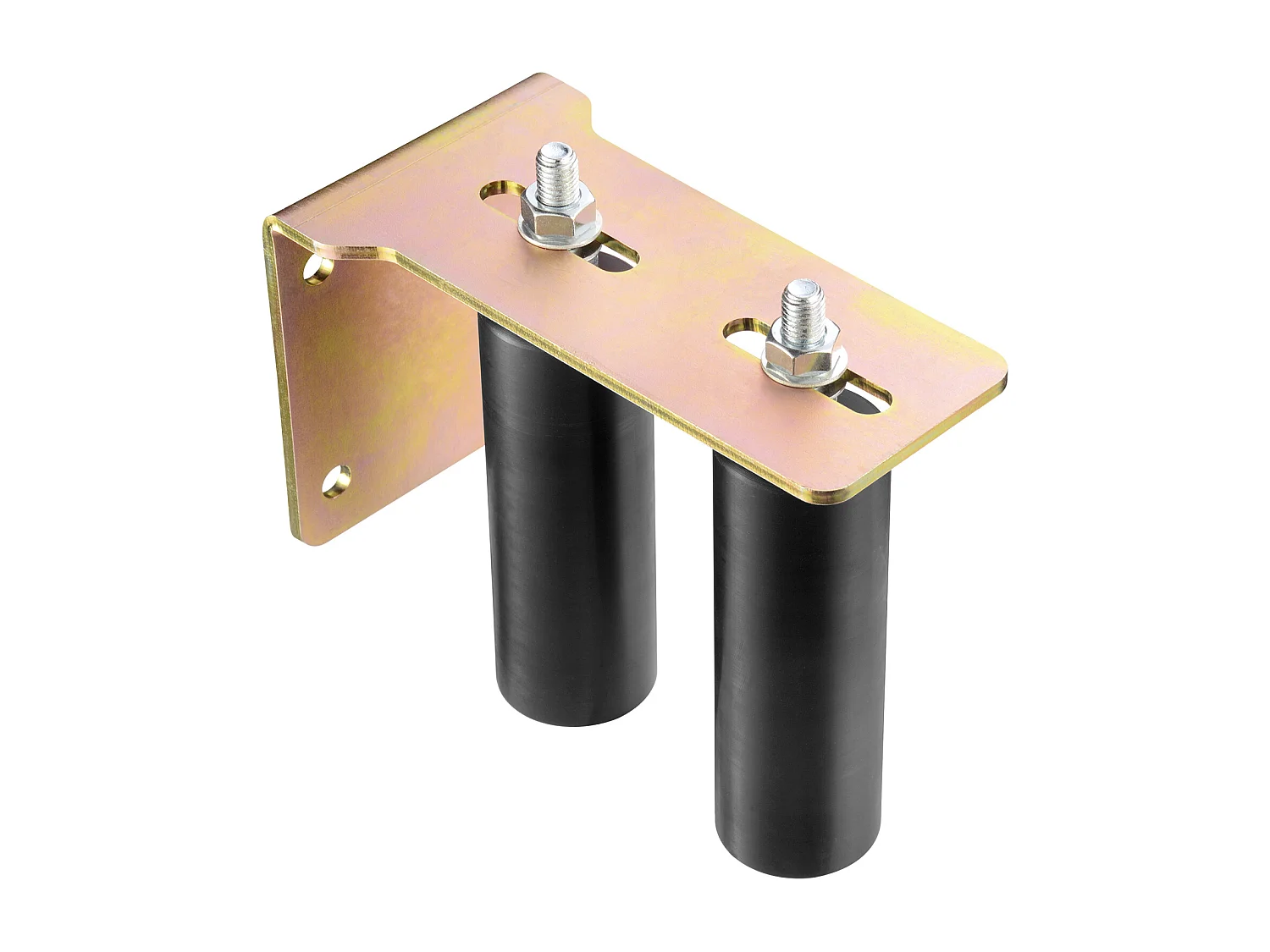 Kit de Portail Coulissant, SucceBuy Kit de Portail Coulissant, Quincaillerie Roulante de 15,24 cm avec Support en L, Réglable