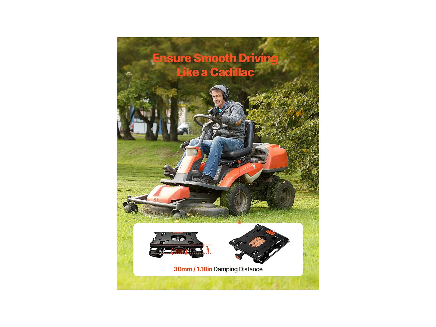 Zittingophangset voor Kar SucceBuy Universele Hef voor Tractor en Grasmaaier