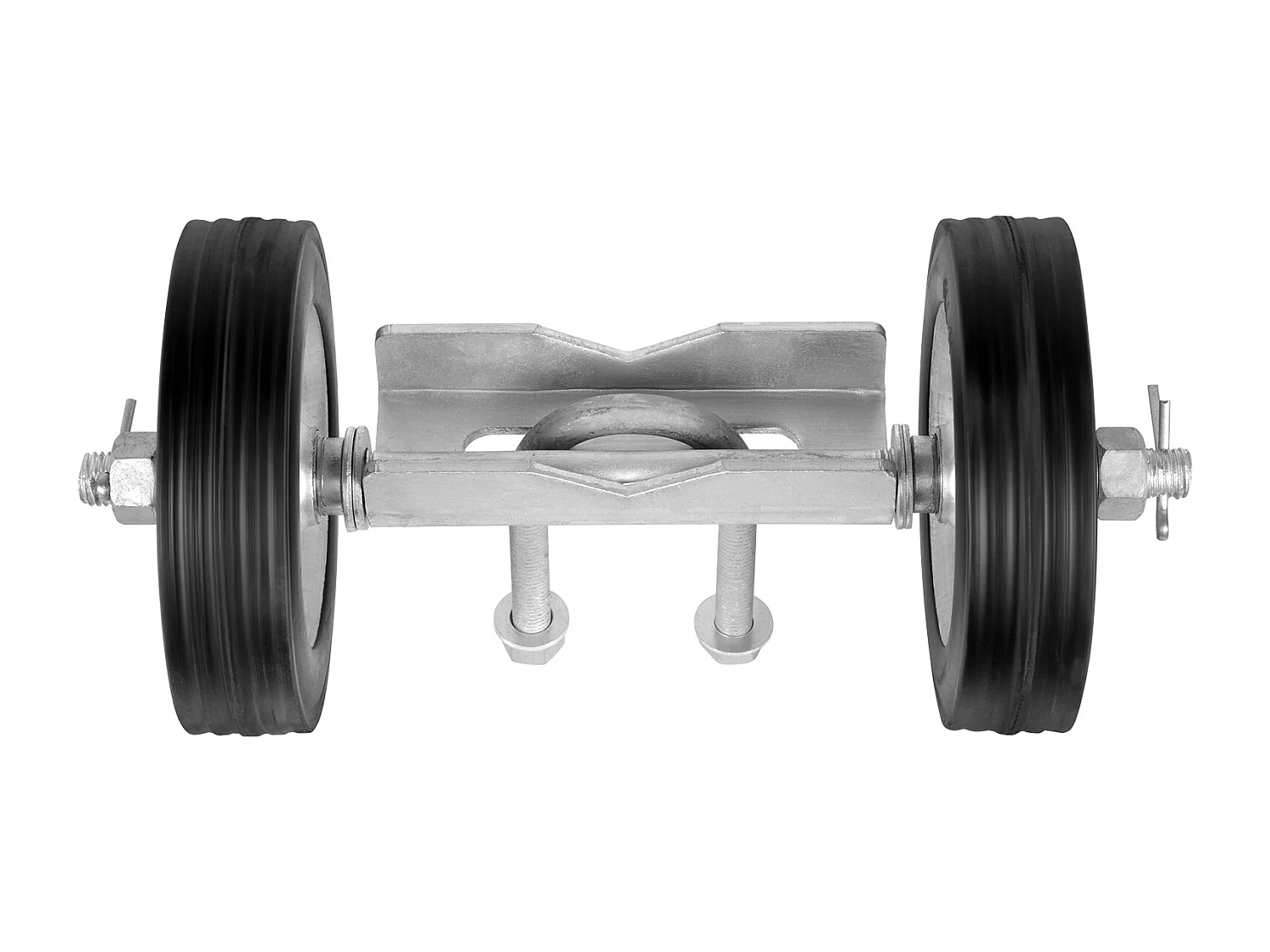 Kit de Portail Coulissant, SucceBuy Kit de Portail Coulissant de 15,24 cm, Capacité de 272 kg, Robuste pour Rails Connect