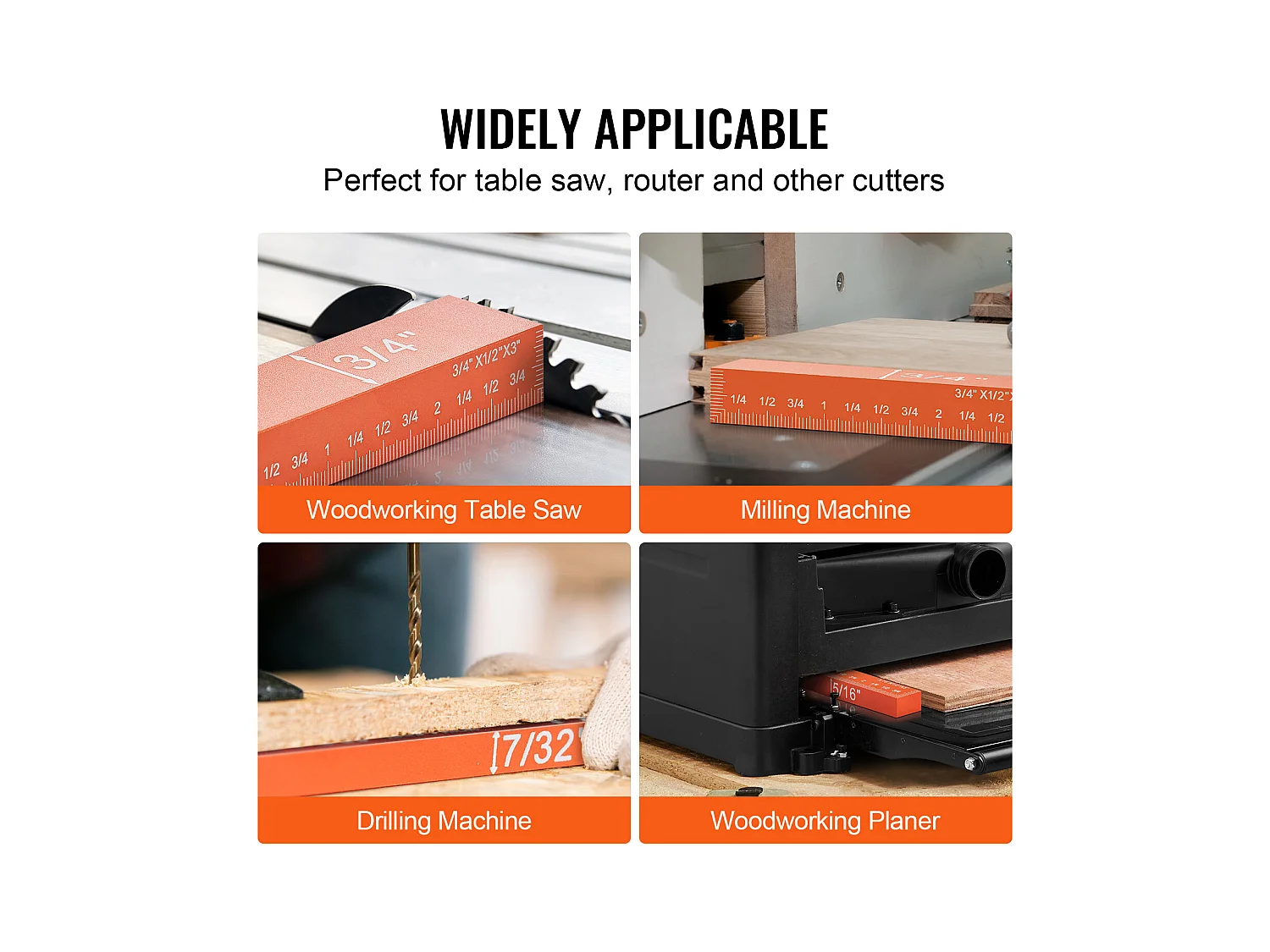 Blocs de Configuration, SucceBuy Ensemble de Jauges de Hauteur pour le Travail du Bois, 16 Pièces, Blocs de Configuration, Barres de Configuration de Précision