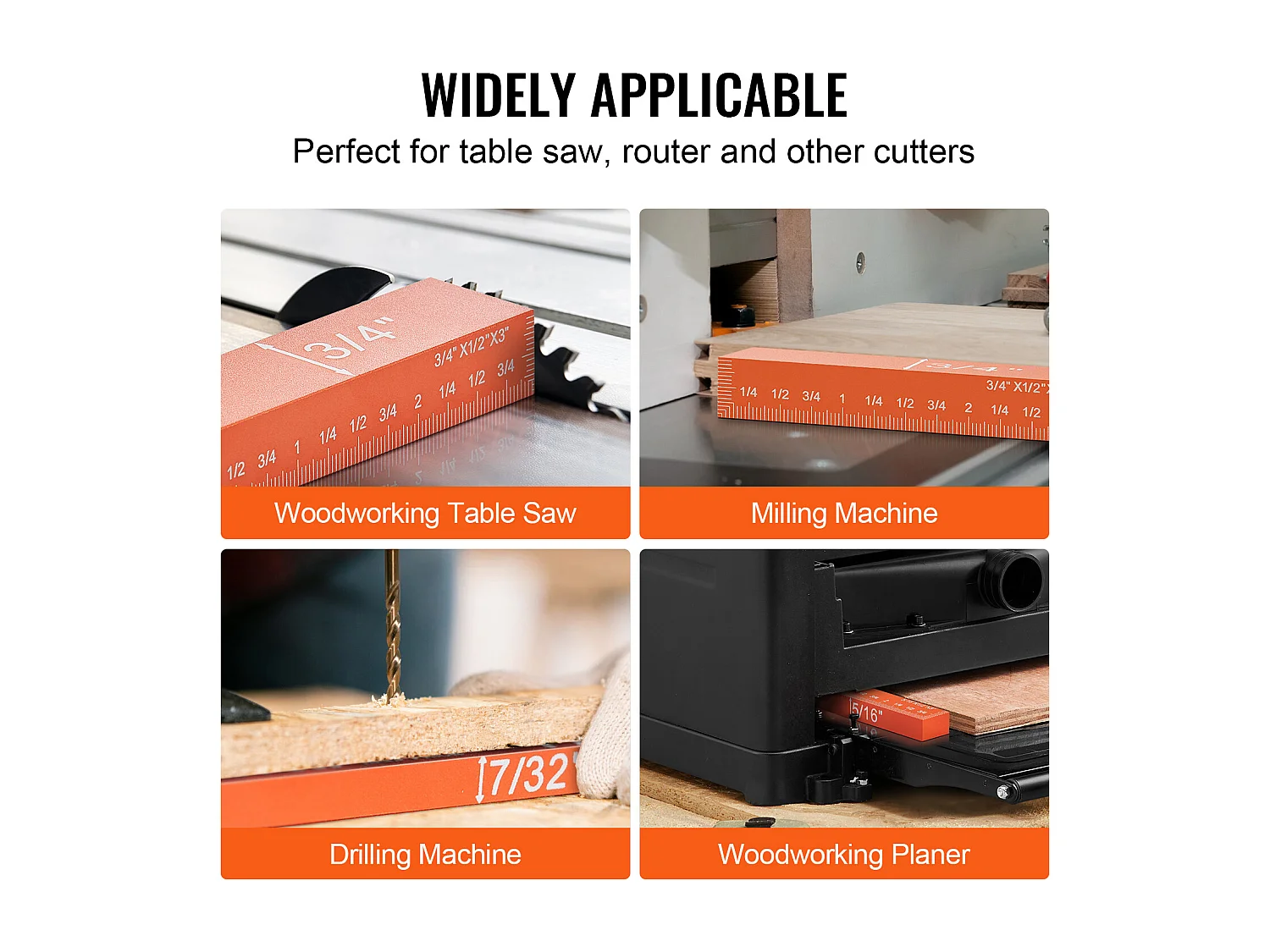 Blocs de Configuration, SucceBuy Ensemble de Jauges de Hauteur pour le Travail du Bois, 16 Pièces, Blocs de Configuration, Barres de Configuration de Précision