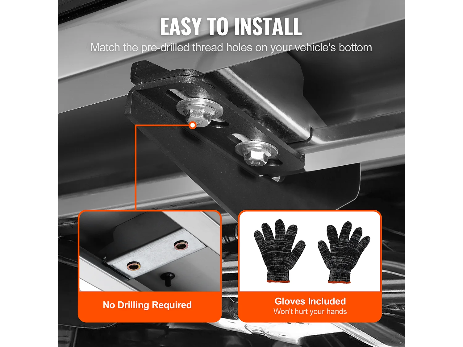 Treeplanken, SucceBuy, Treeplanken van 152.4 mm voor Dodge Ram 1500 Crew Cab 2009-2018, 227 kg