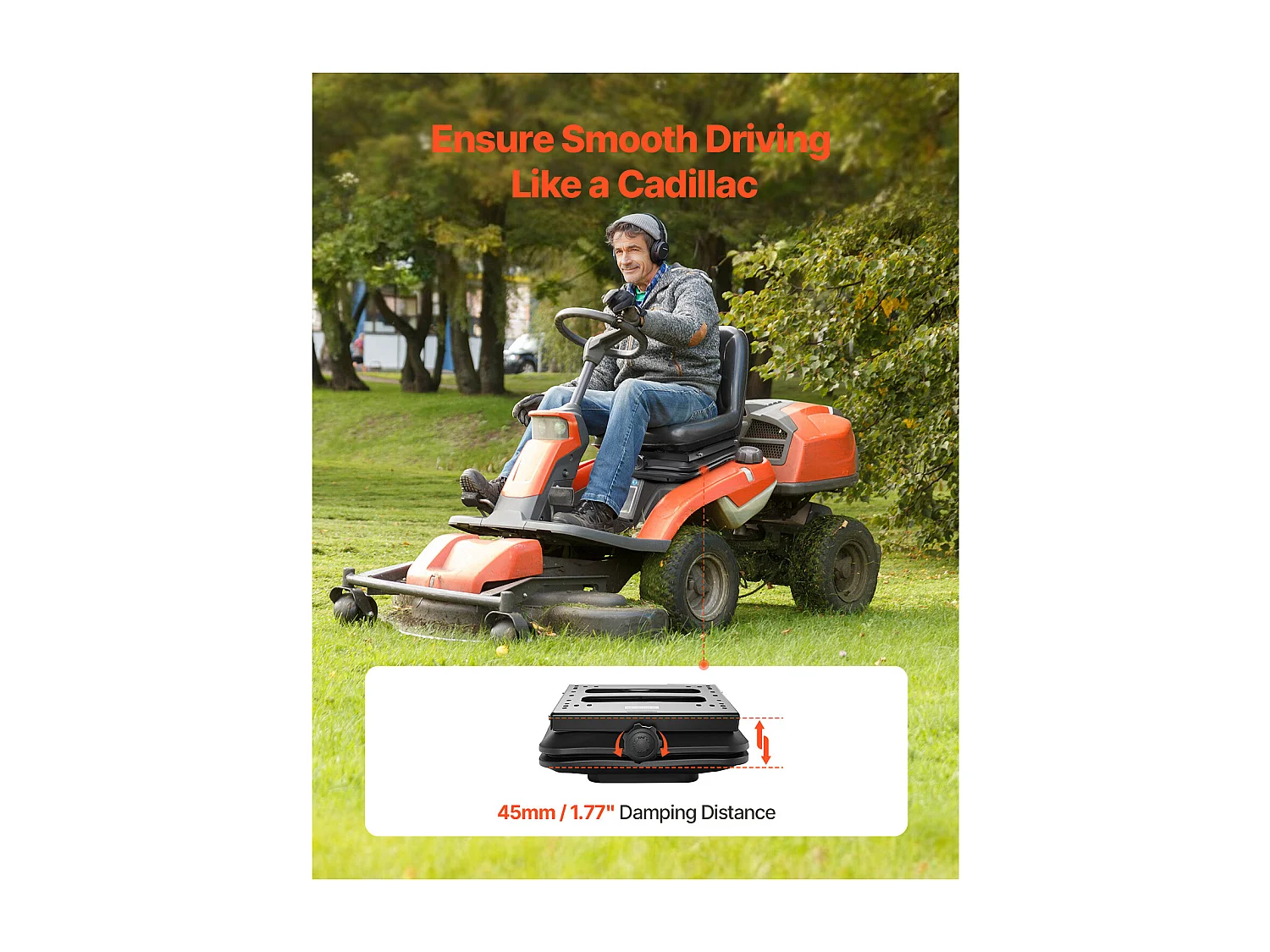 Kit Suspension de Siège de Chariot SucceBuy Élévateur Tracteur Universel sans Rail