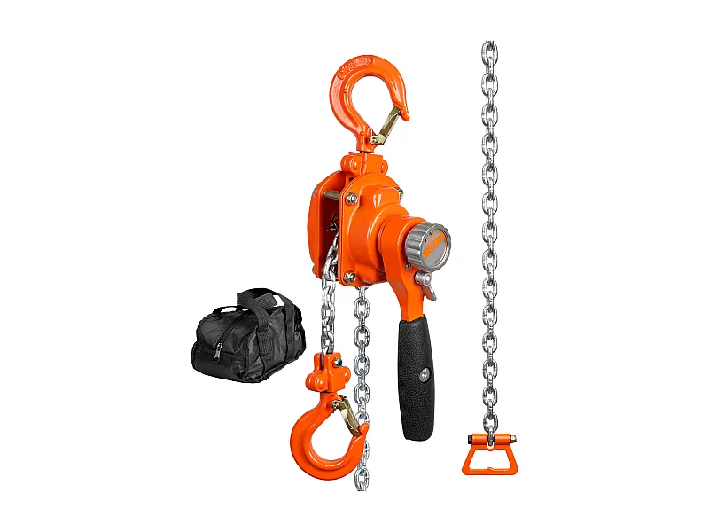 Kettingschroef met Hebel SucceBuy, Capaciteit van 249 kg, 152,4 cm, Klik G80, voor Bouwplaatsen, Kades en Opslagplaatsen