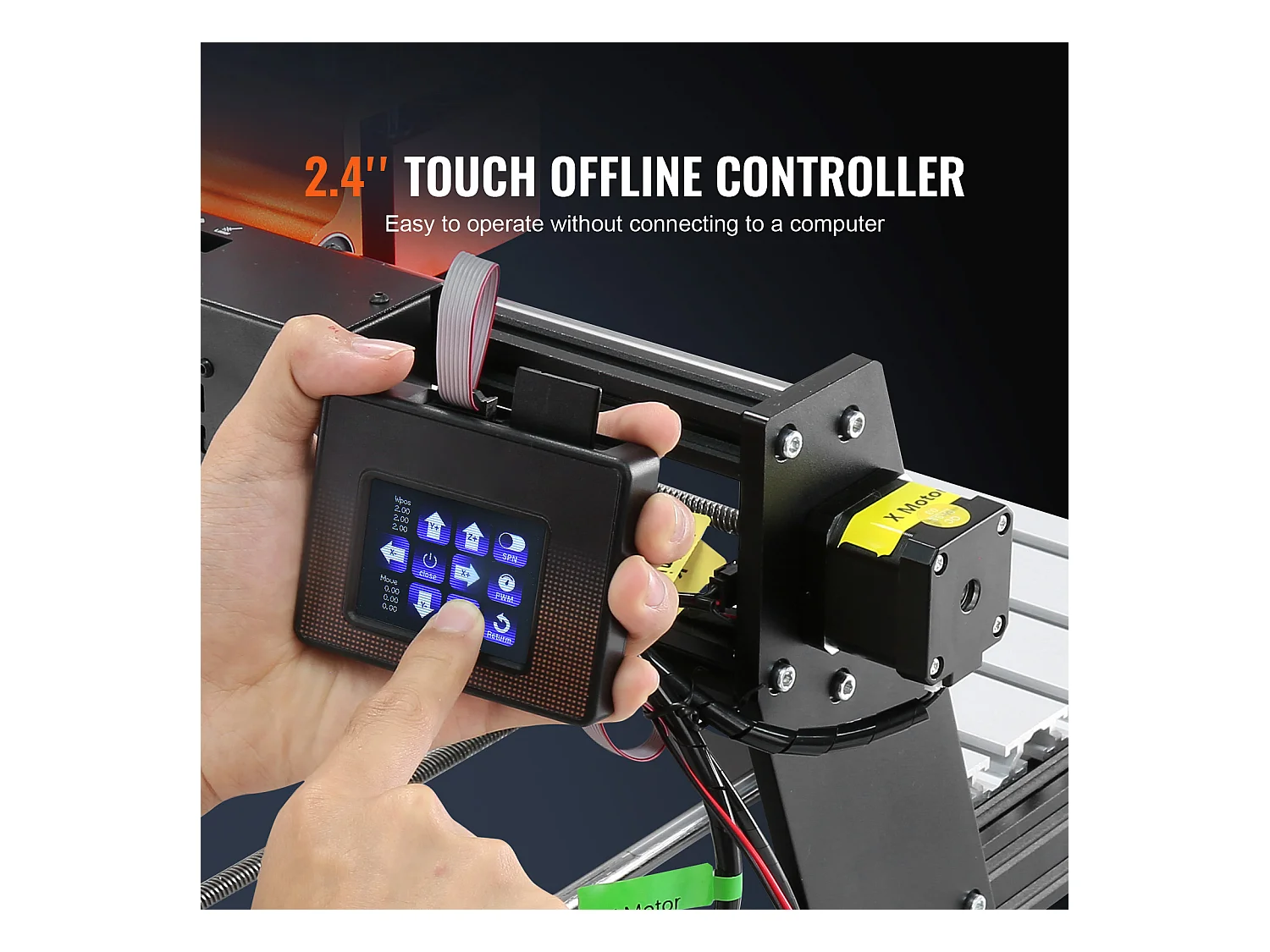 Machine à Graver, SucceBuy Machine de Routeur CNC 3 Axes 120 W, Contrôle GRBL, Gravure sur Bois