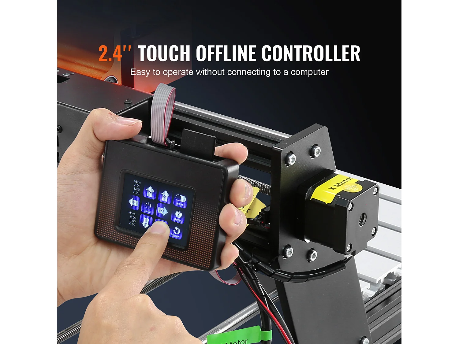 Machine à Graver, SucceBuy Machine de Routeur CNC 3 Axes 120 W, Contrôle GRBL, Gravure sur Bois