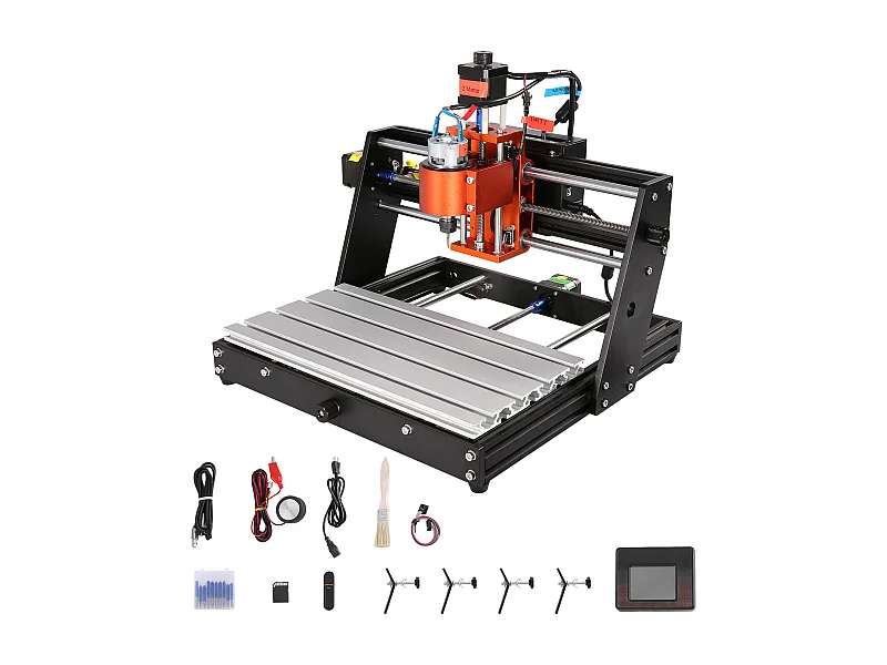 Macchina per Incidere, SucceBuy Macchina Router CNC 3 Assi 120 W, Controllo GRBL, Incisione su Legno