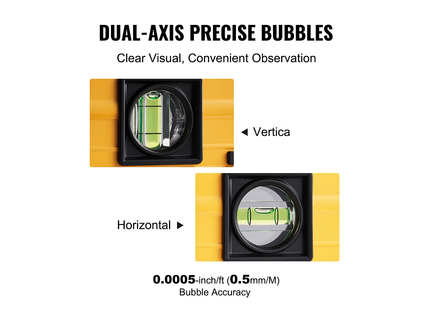 Niveau à Torpille Magnétique SucceBuy 600 mm avec Écran LED Numérique et Capteur de Gravité Étanche