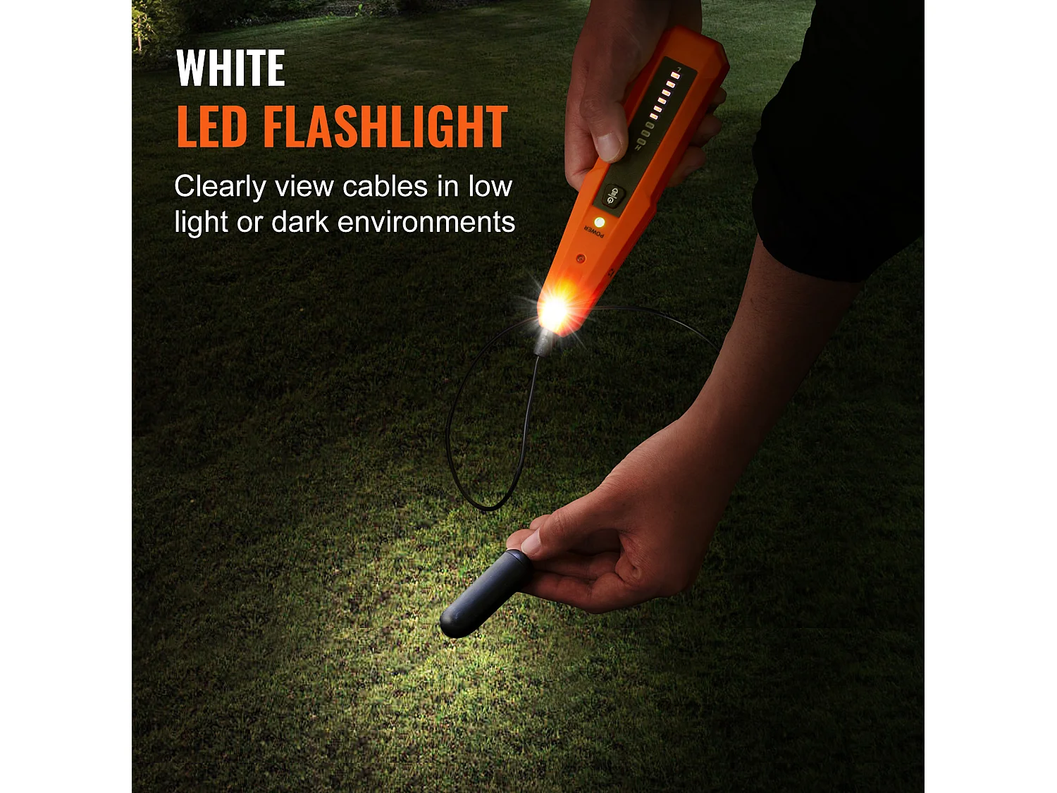 Localizador de Cables Subterráneos SucceBuy de 1 m de Profundidad, Para Localizar Cercas Ocultas