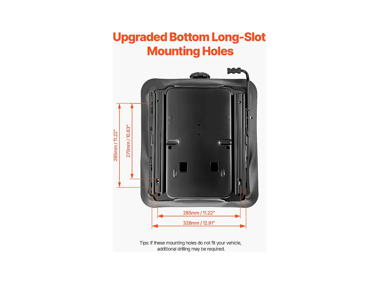 Kit de Suspensión de Asiento de Carro SucceBuy Elevador Universal con Cubrespolvere