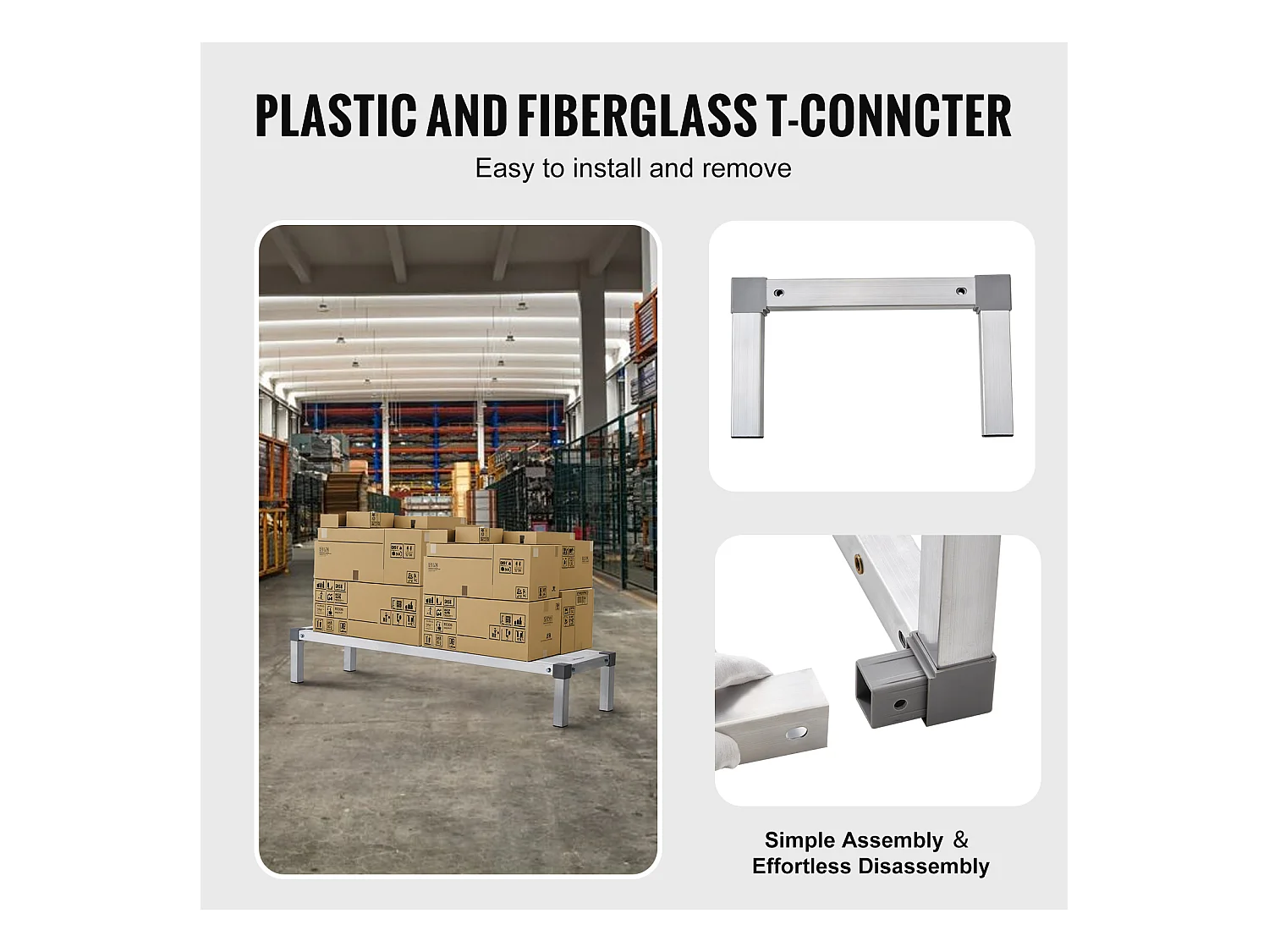 Support SucceBuy Rack de Calage en Aluminium Robuste 122 cm x 36 cm x 20 cm, Capacité de Charge Exceptionnelle de 454 kg - pour le Stockage et le Séchage