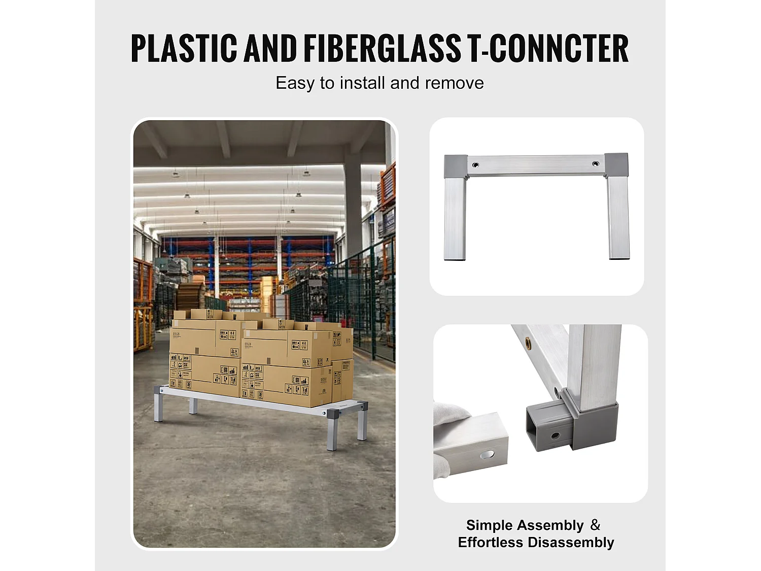 Support SucceBuy Rack de Calage en Aluminium Robuste 122 cm x 36 cm x 20 cm, Capacité de Charge Exceptionnelle de 454 kg - pour le Stockage et le Séchage