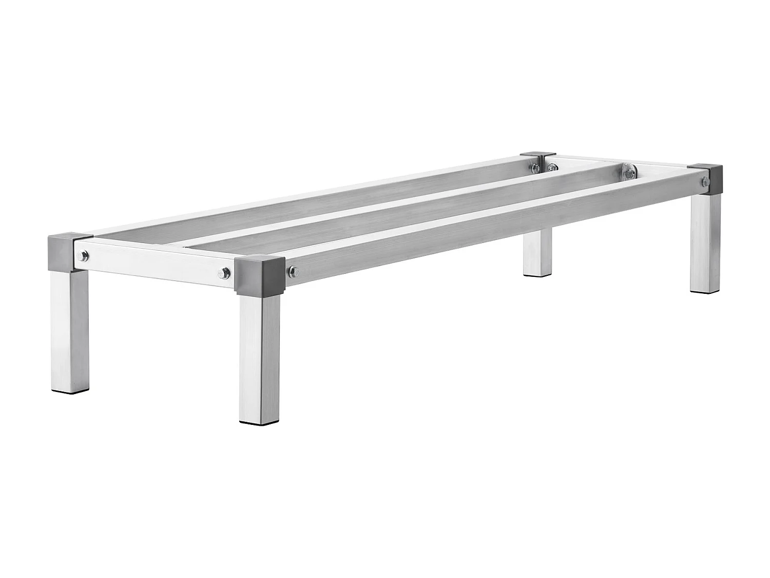 Support SucceBuy Rack de Calage en Aluminium Robuste 122 cm x 36 cm x 20 cm, Capacité de Charge Exceptionnelle de 454 kg - pour le Stockage et le Séchage