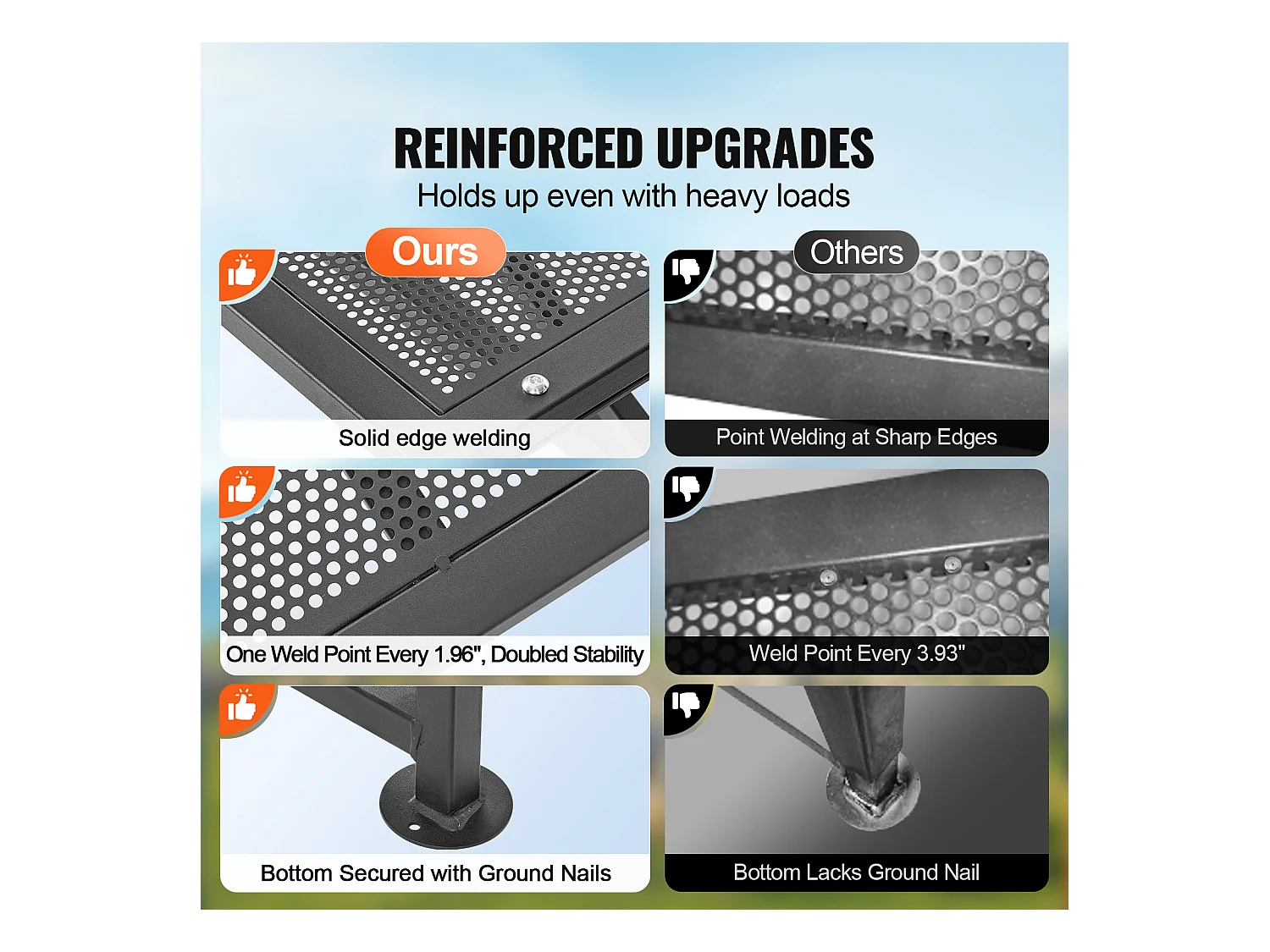 Support l'Élagage des Chèvres SucceBuy, Hauteur 53,3 - 83,8 cm, 129,5 x 58,4 cm, Plateau de Table Noir