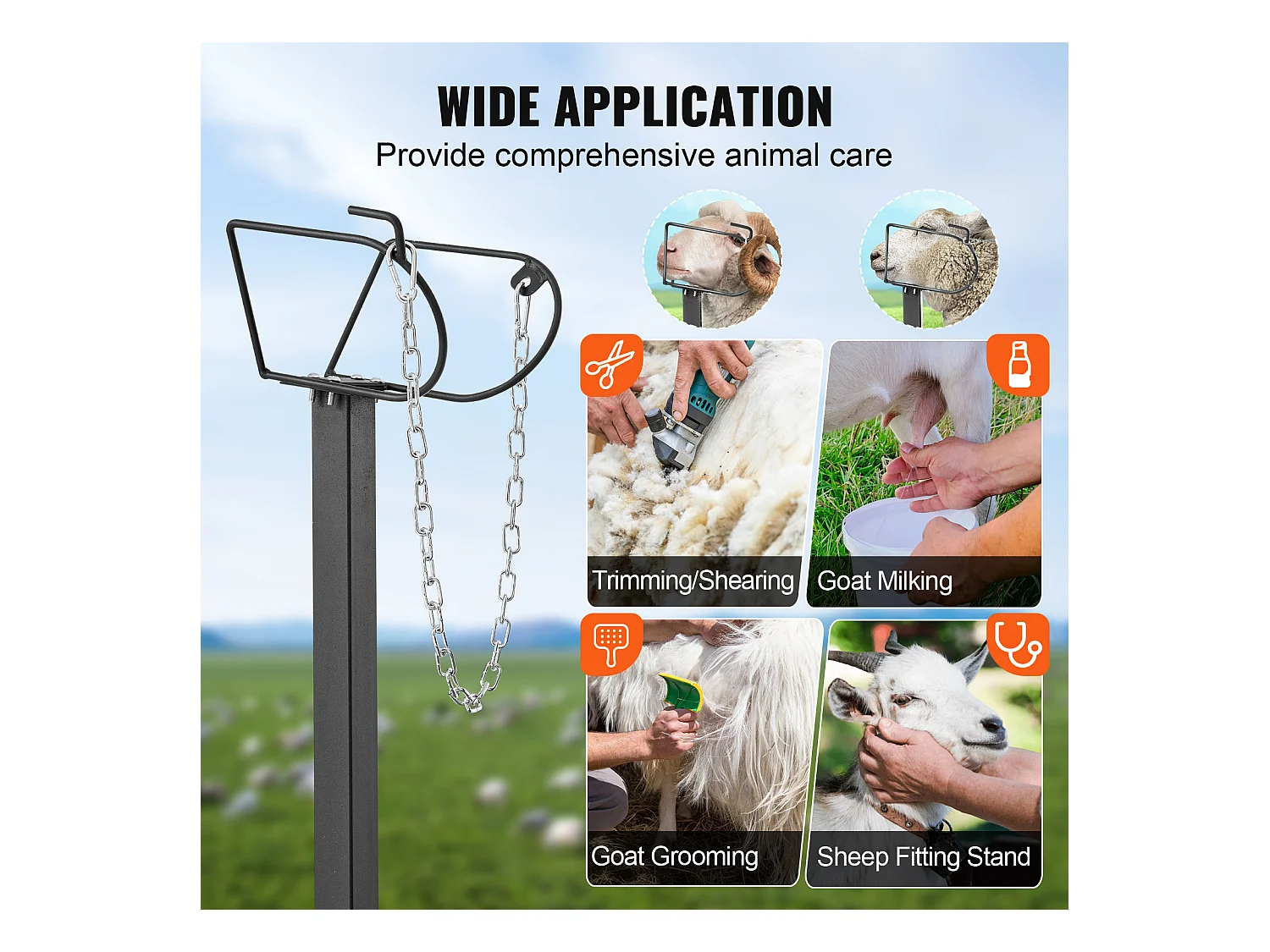 Support l'Élagage des Chèvres SucceBuy, Hauteur 53,3 - 83,8 cm, 129,5 x 58,4 cm, Plateau de Table Noir